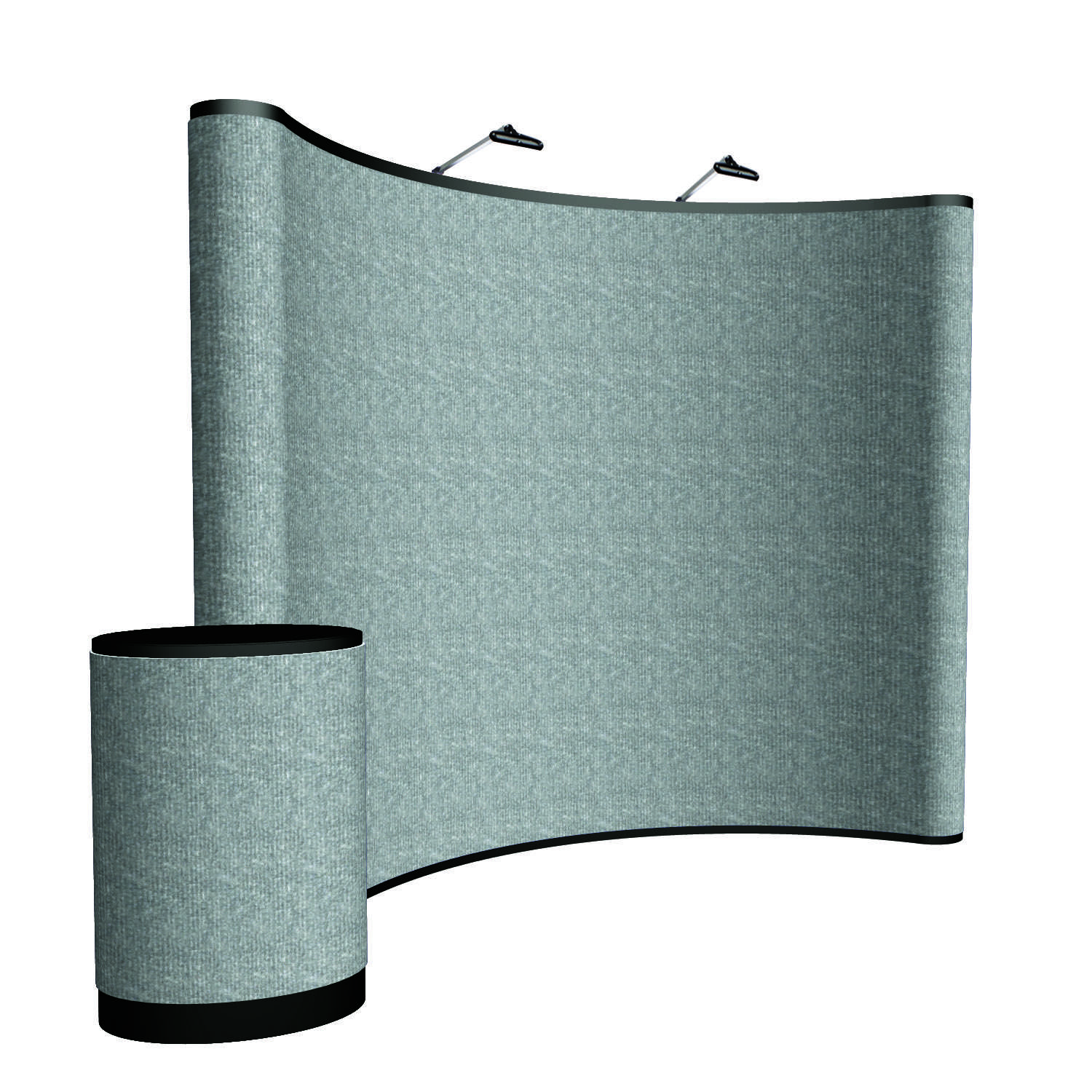 8' Curved ARISE Floor Display Kit (Fabric) 18