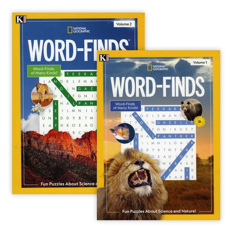 National Geographic Word Finds Puzzle Books - Two Titles 3