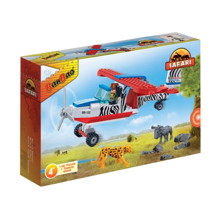 Bush Plane Interlocking Block Sets - 143 Pieces 3