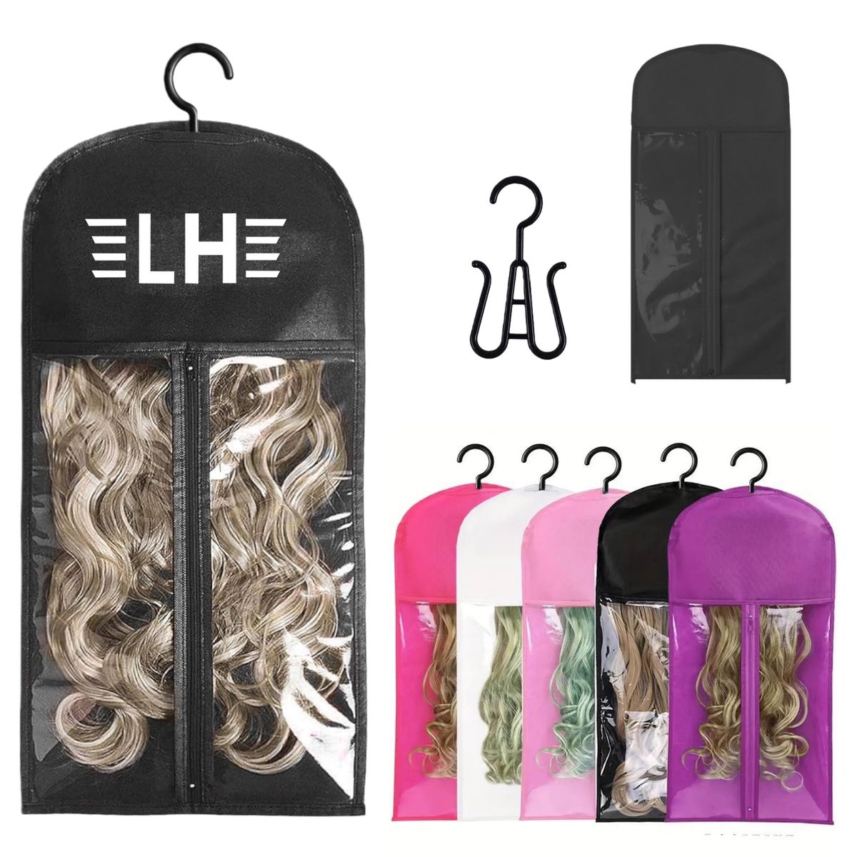Wig Storage Hanging Bag