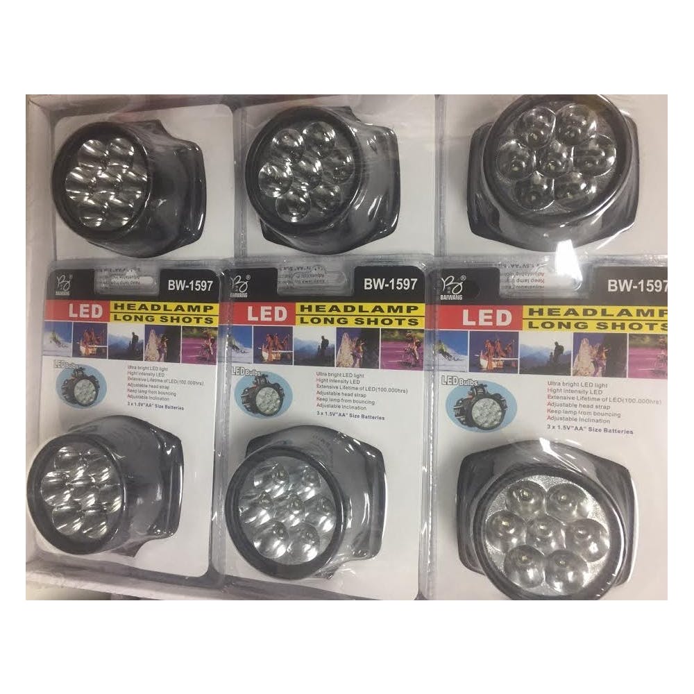LED Head Lamps - Black Long Shots 3