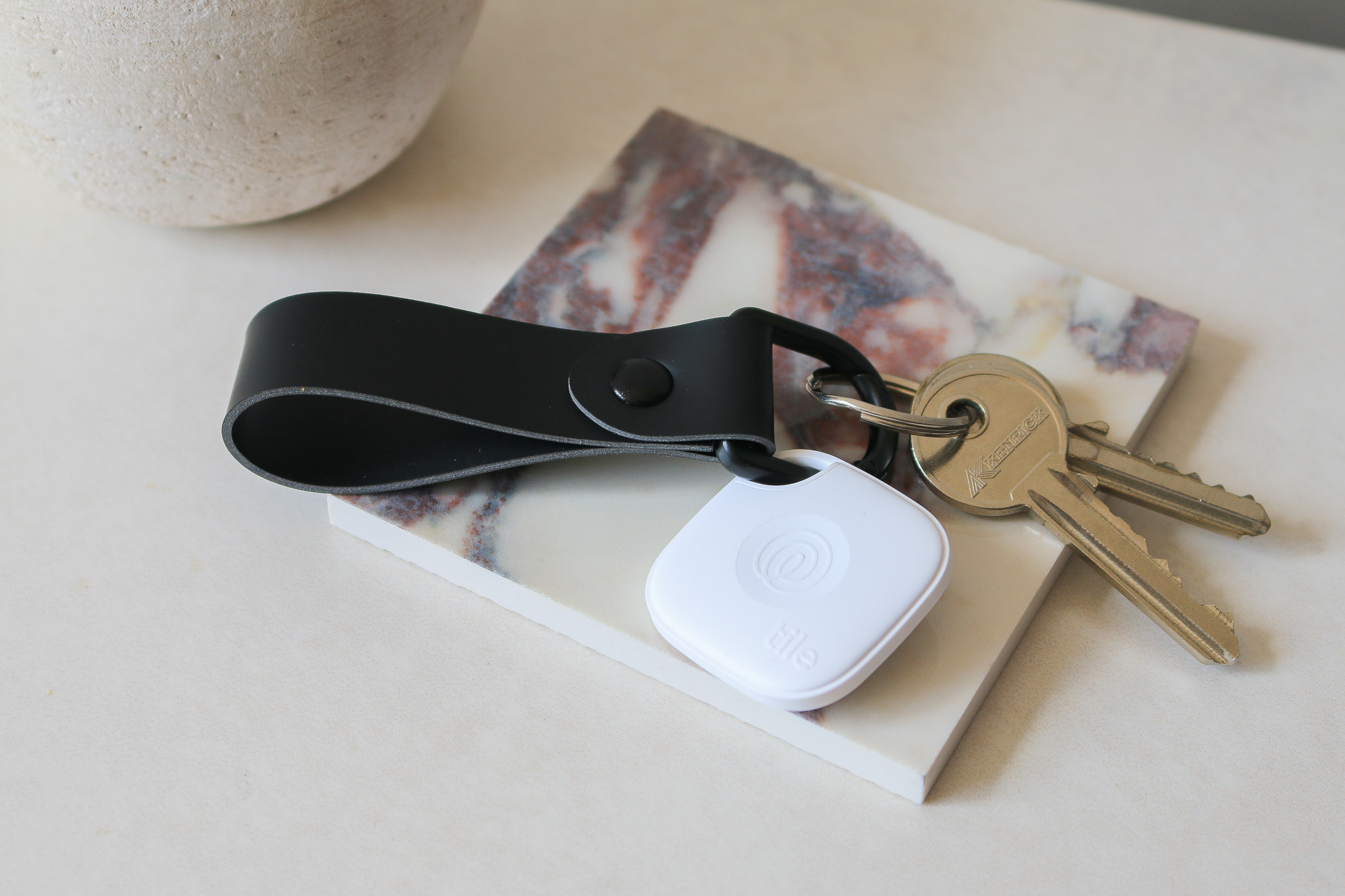 New Tile Mate with Vegan Leather Key Fob 57