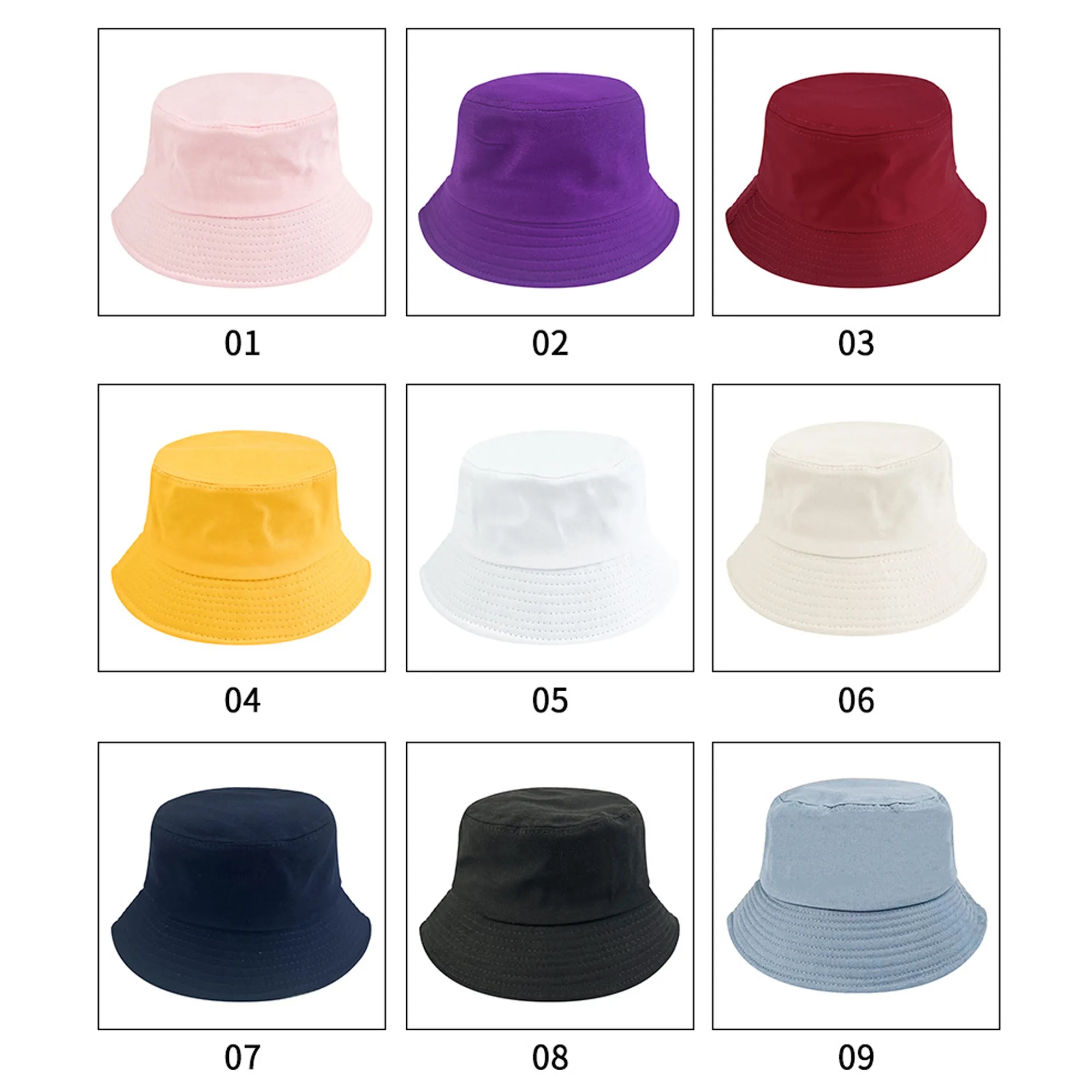 Travel Beach Outdoor Sunscreen Fisherman Cap MOQ 50PCS 8
