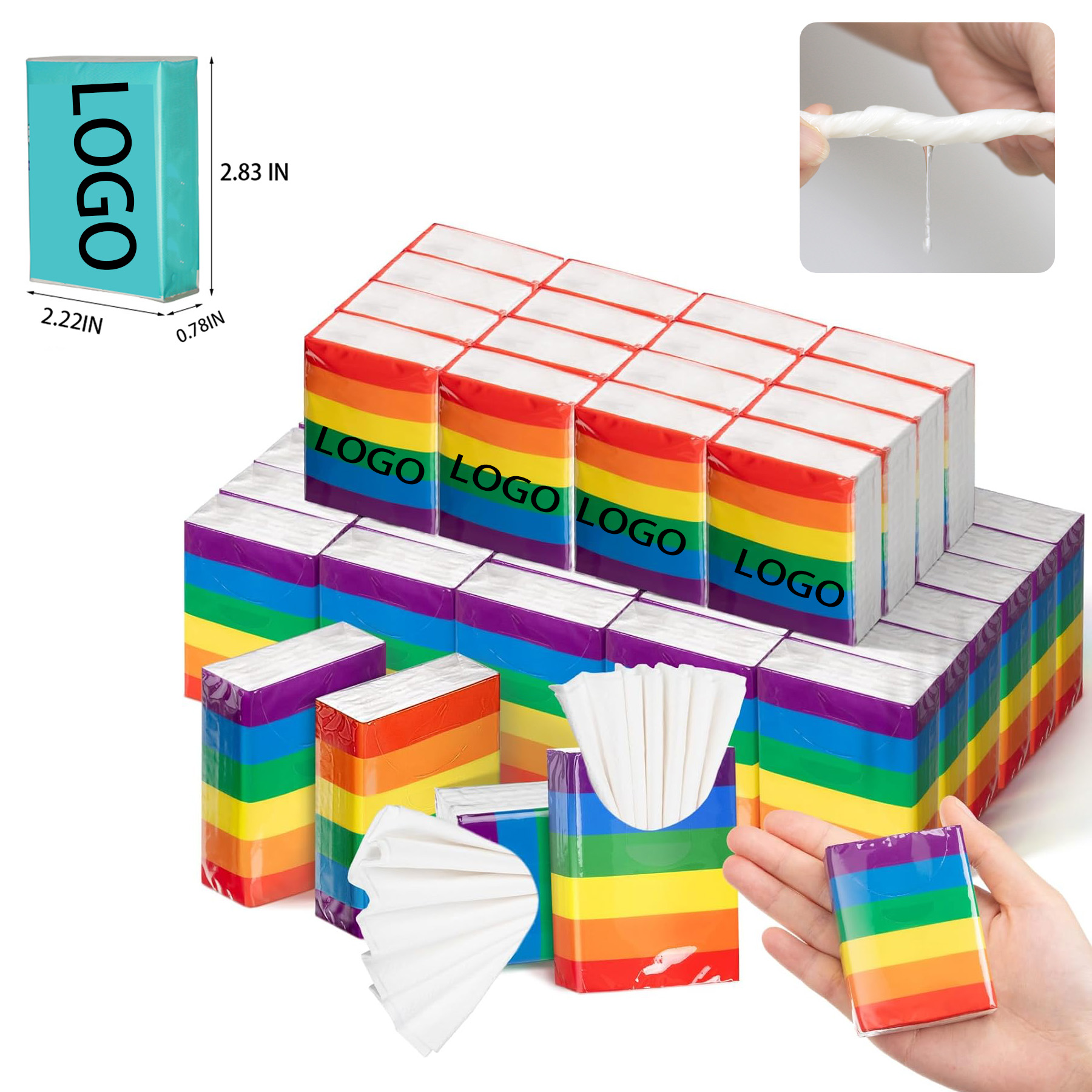 Logo Customized Small Tissue Packet 7