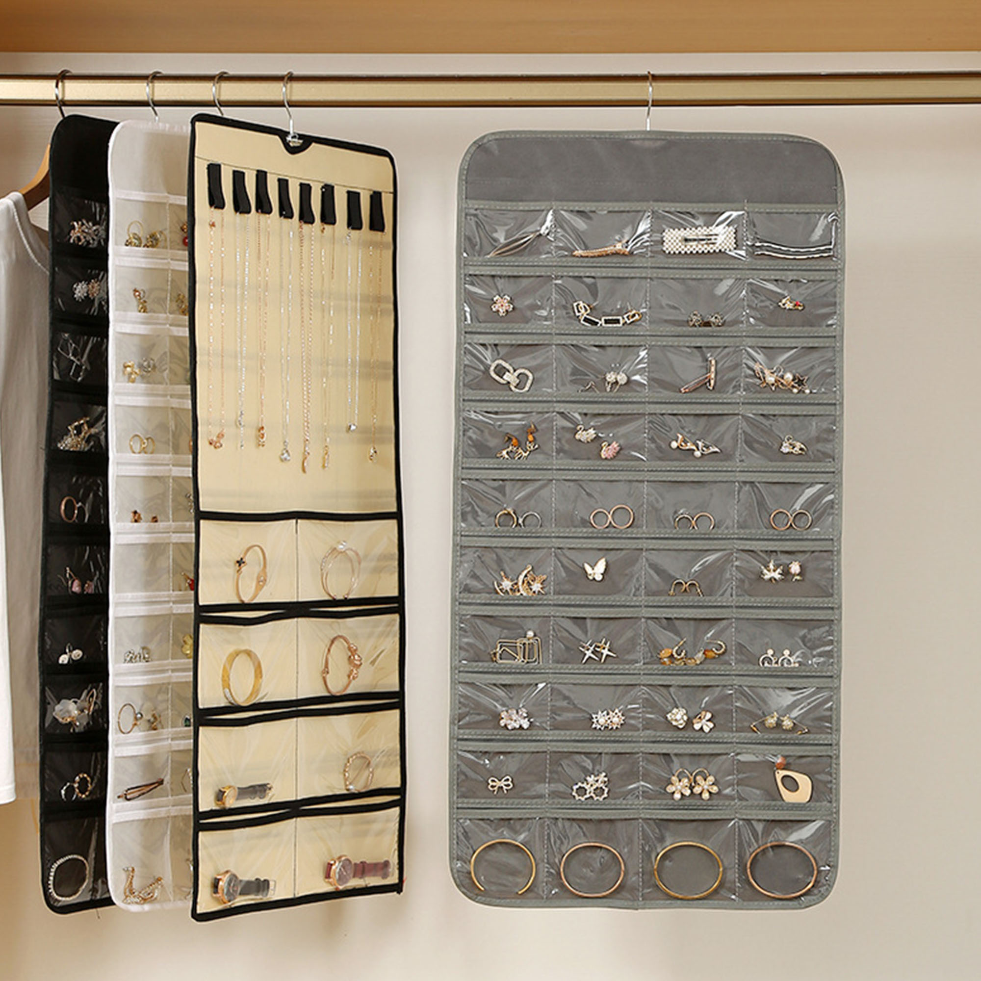 80-Pocket Hanging Jewelry Organizer 6
