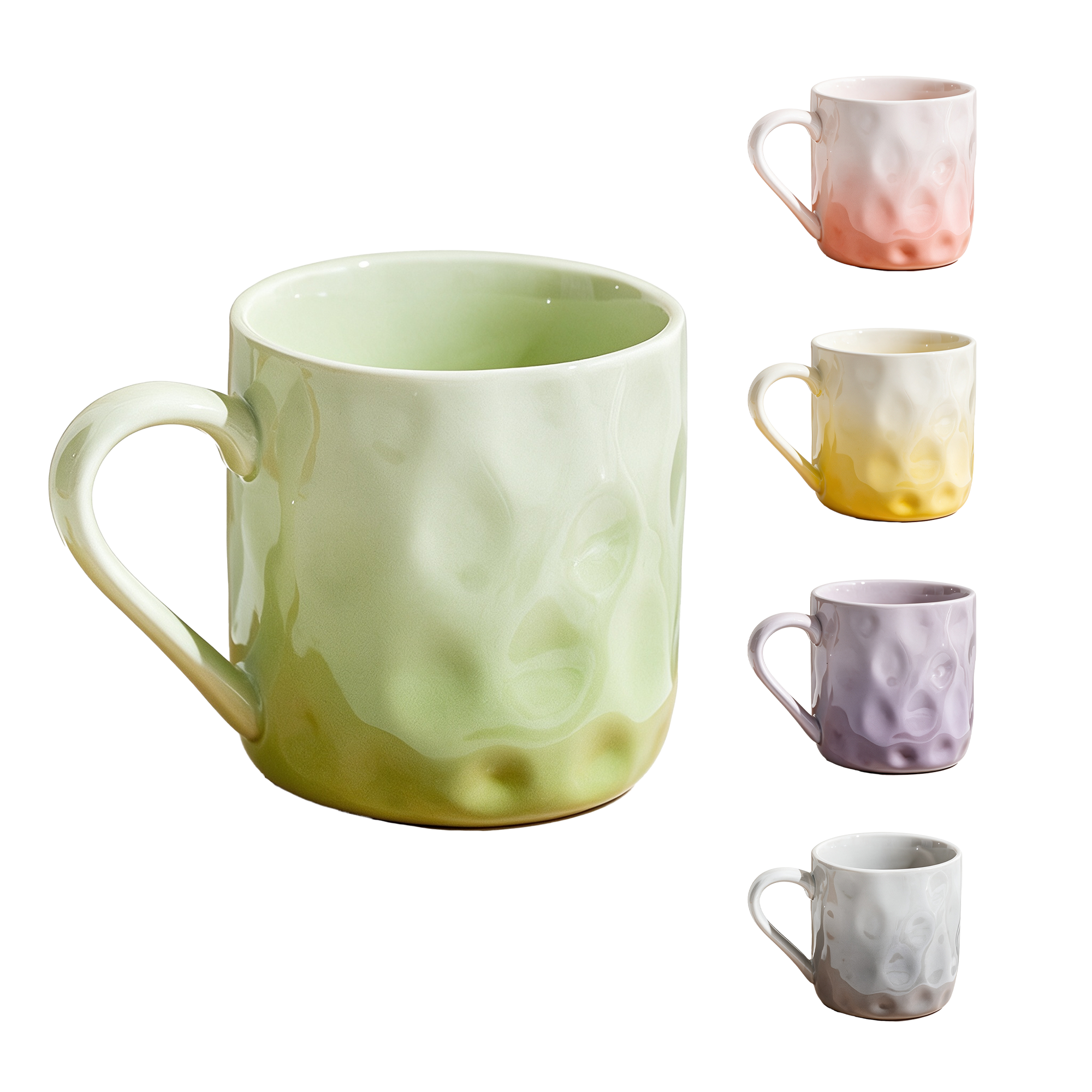 Gradient Color Ceramic Couple Mugs 2