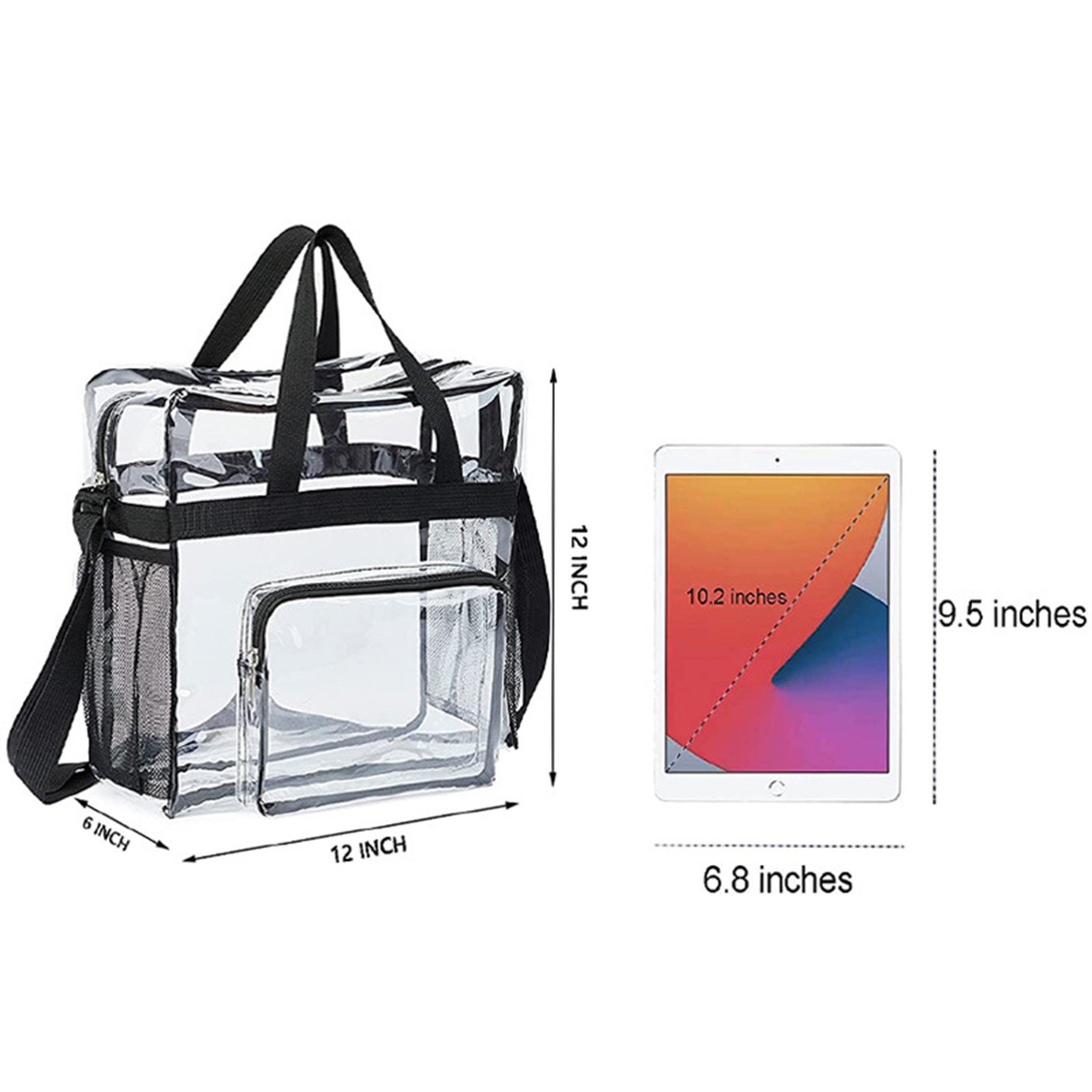 Pvc Clear Shoulder Bag With Reinforced Straps For Easy Access 8