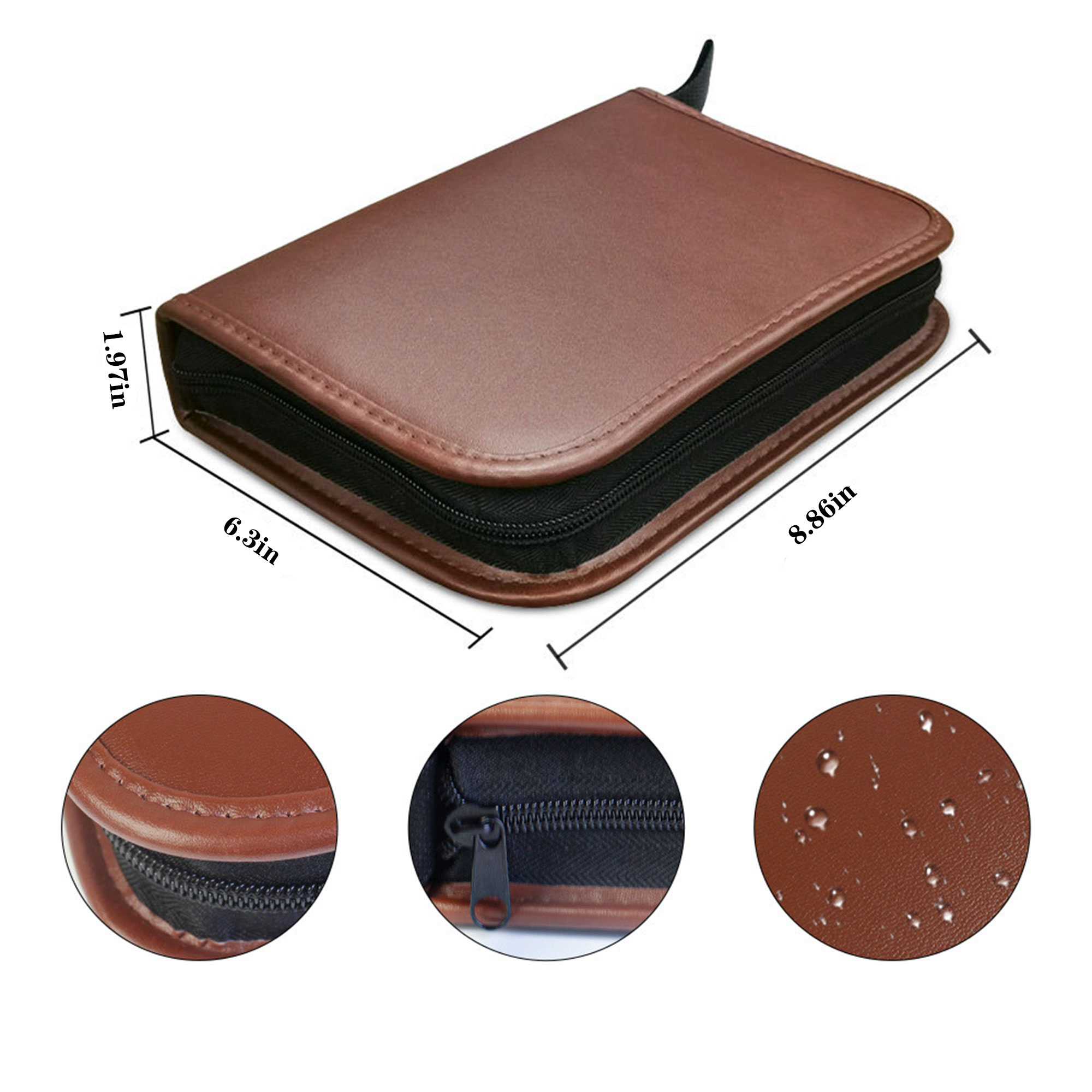 Leather Golf Tool Bag with Multiple Compartments 5