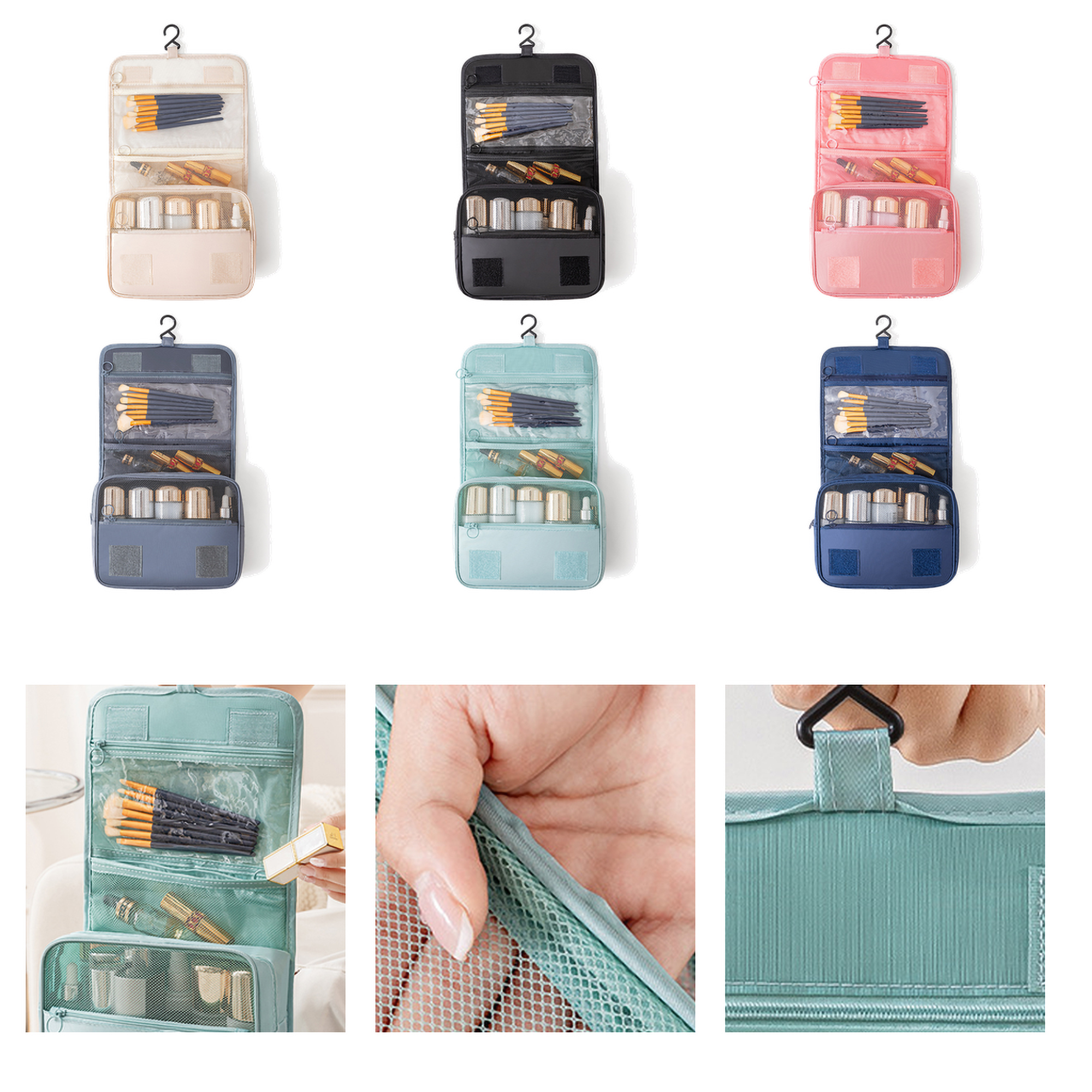 Oxford Toiletry Organizer with Zipper Closure 2