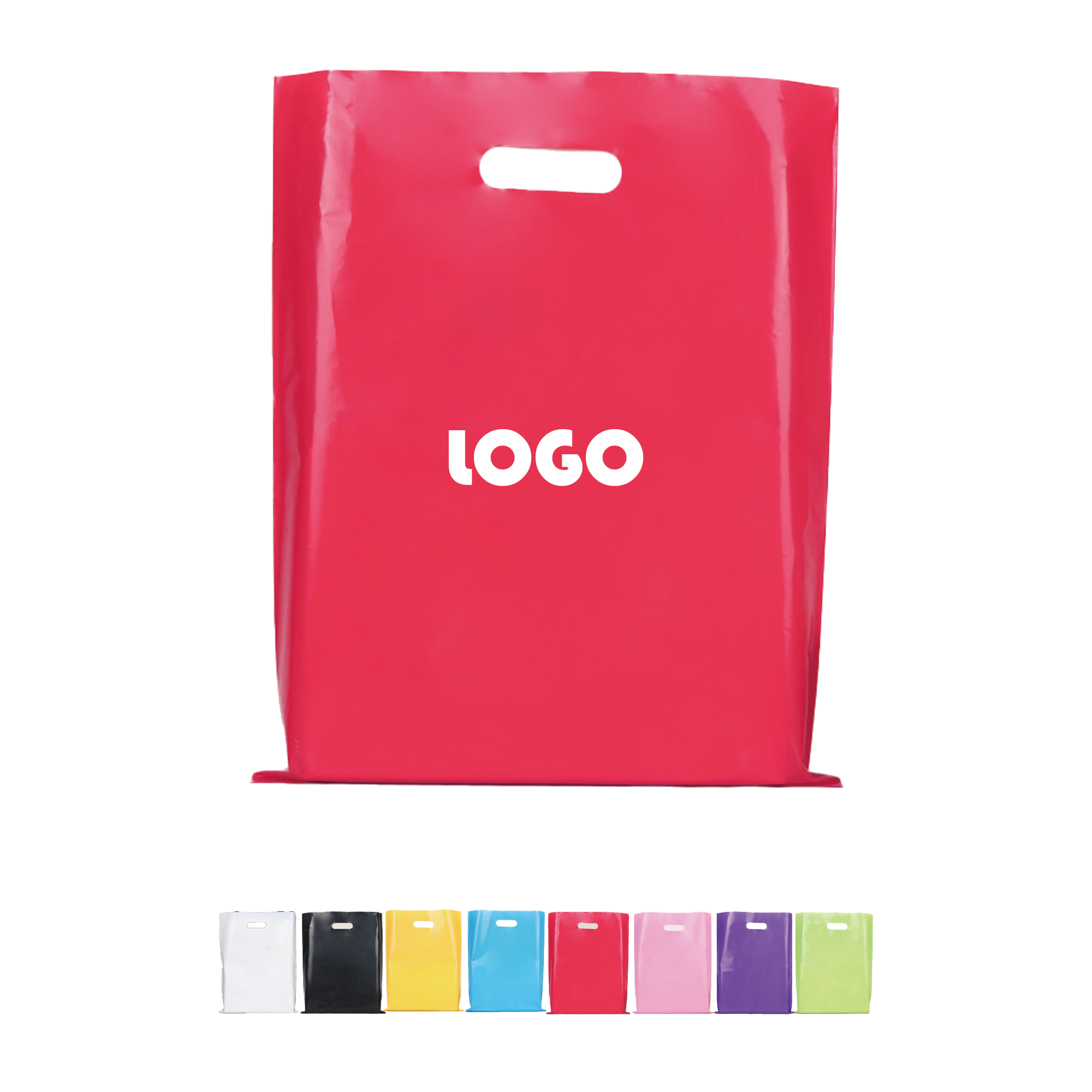 Die Cut Fold-Over Reinforced Plastic Bag 4
