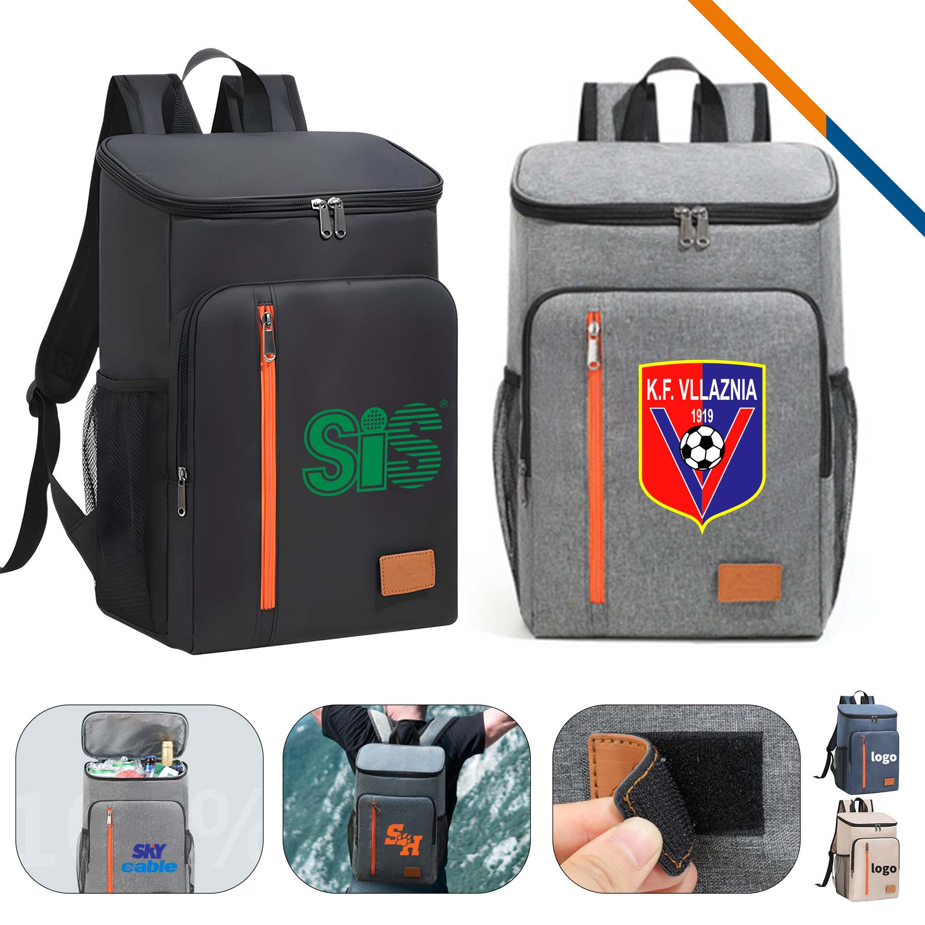 Ziway Outdoor PEVA Insulated Cooler Backpack