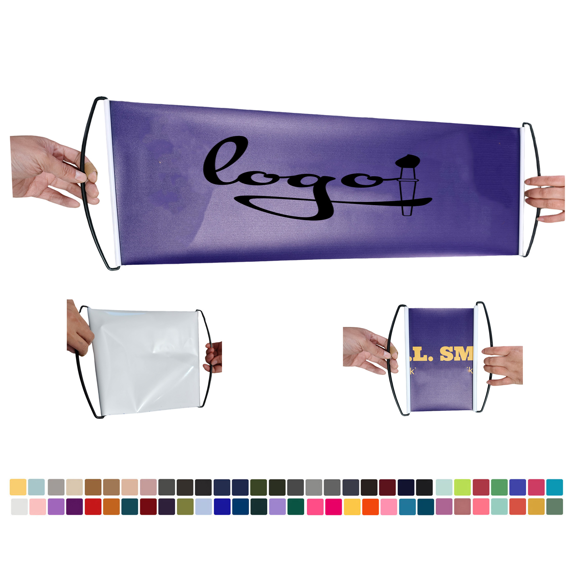 Hand Held Retractable Scrolling Banner