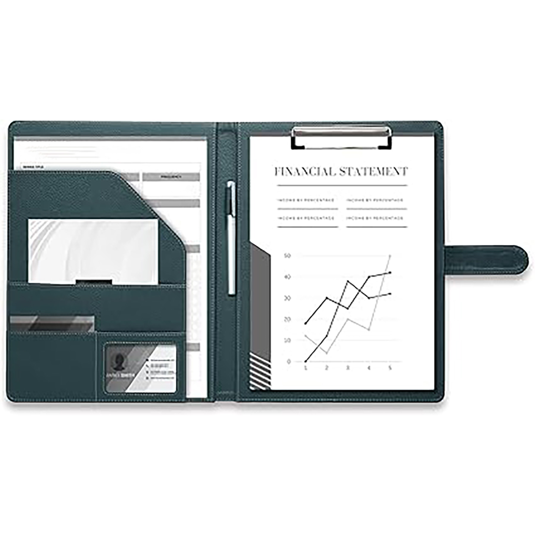 Faux Leather Storage Clipboard 10