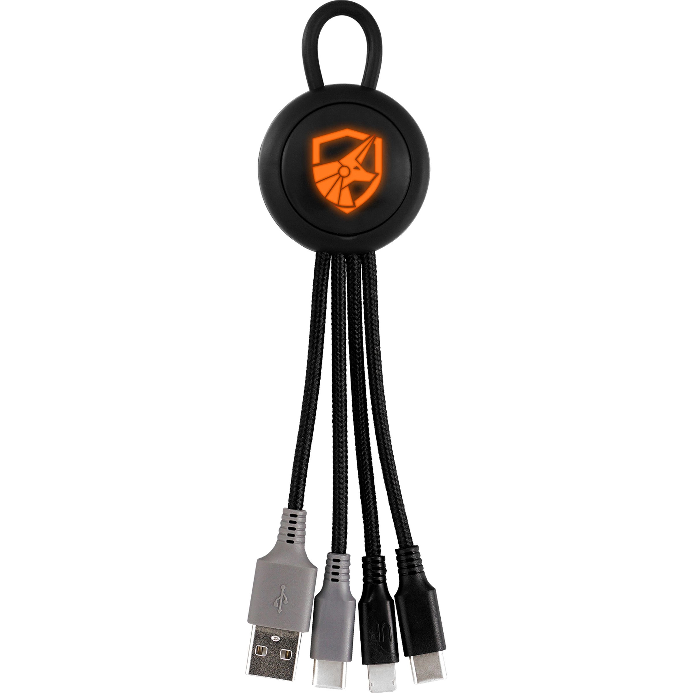 Color Light Up Loop 3-in-1 Duo Charging Cable 2