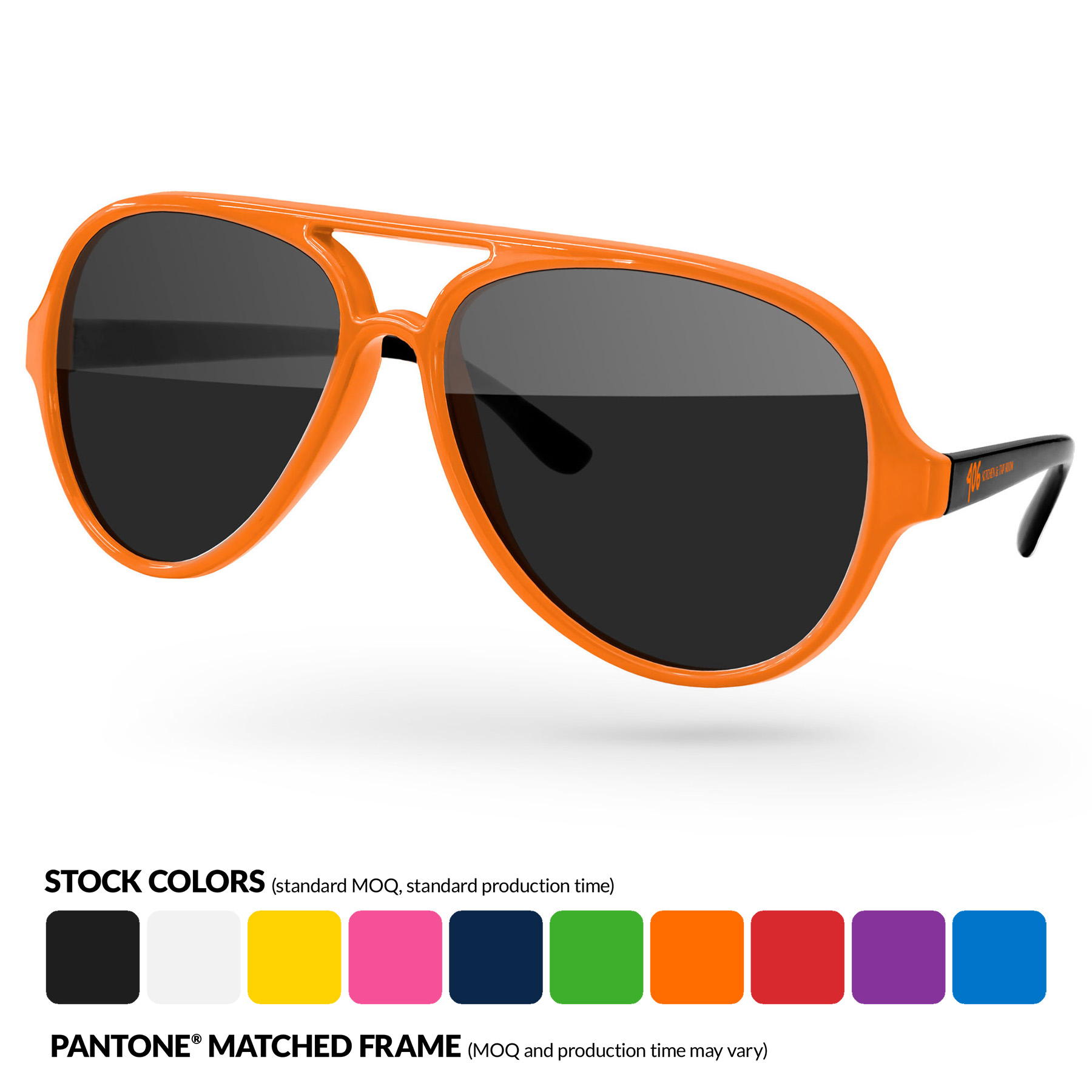 2-Tone Aviator Sport Sunglasses 2