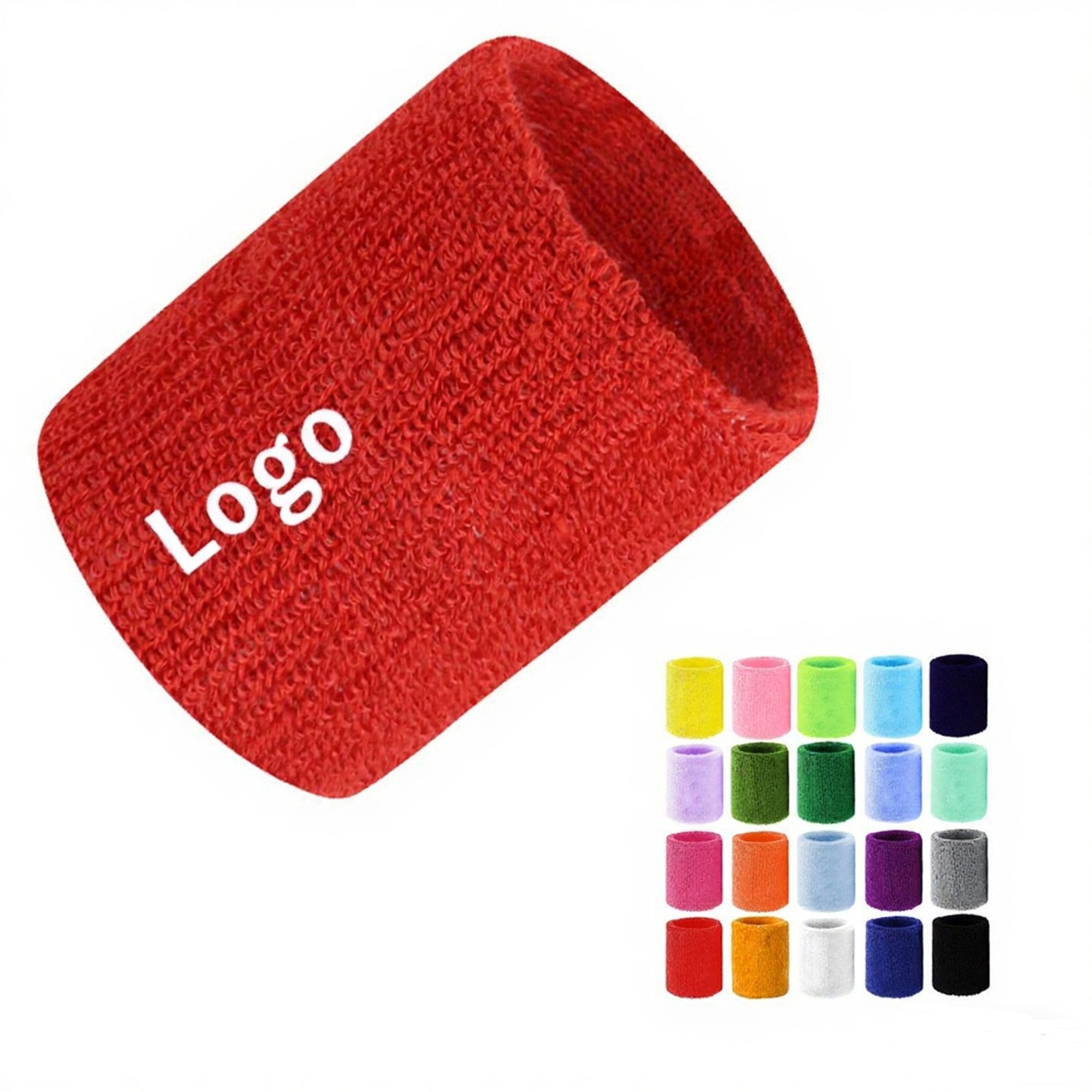 Vibrant Polyester Sports Wristband For Sweat Absorption 6