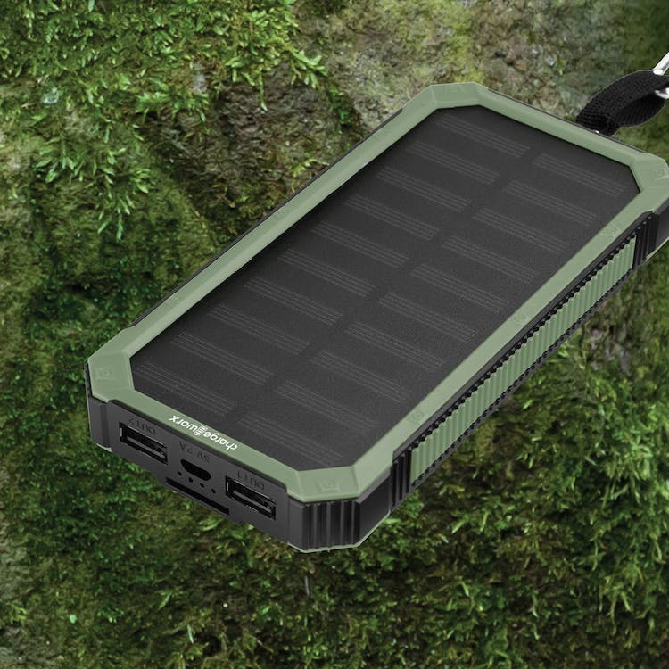 Solar Powered Power Banks - Green and Black 3