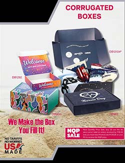 Corrugated boxes sales flyer