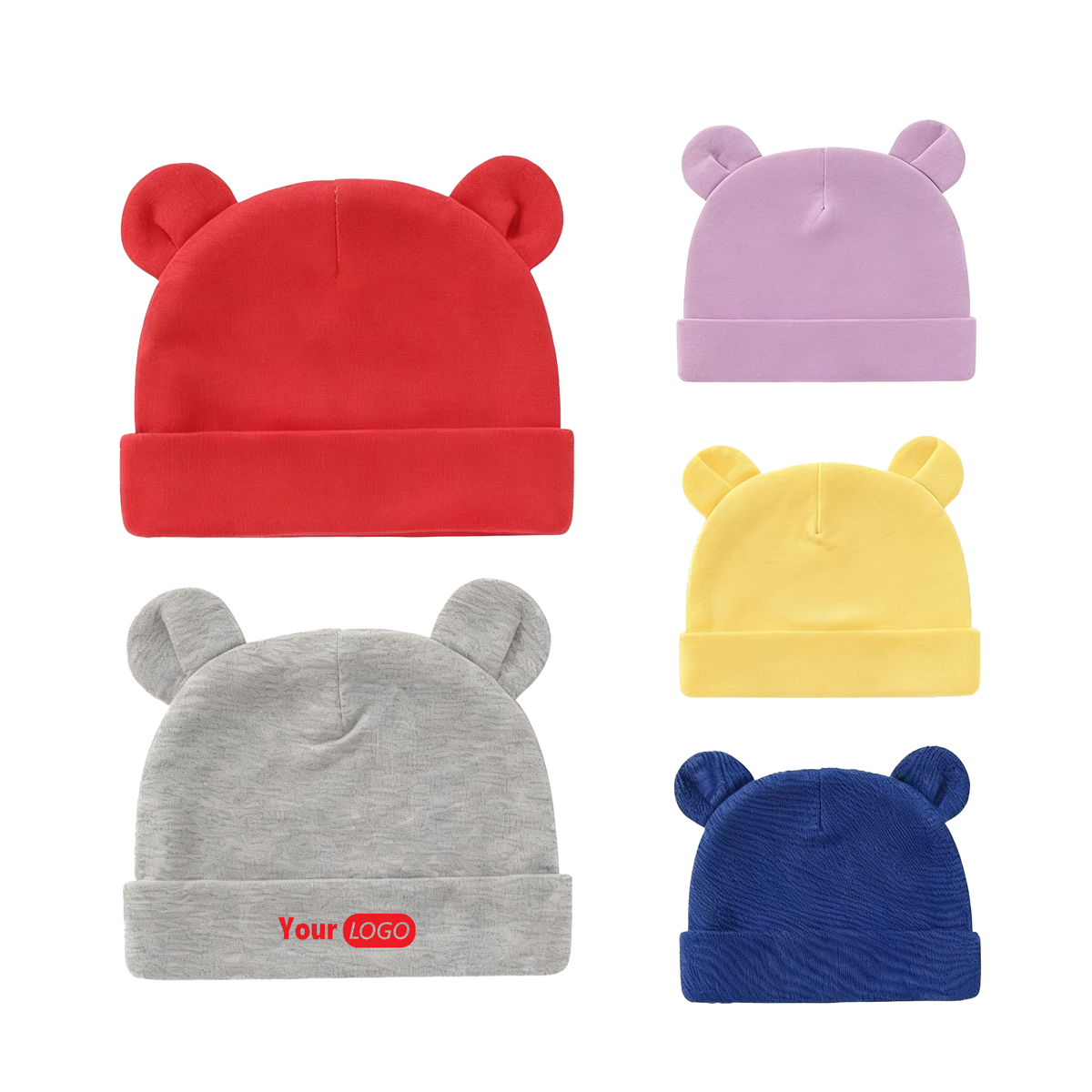 Double-Layer Newborn Baby Pullover Toddler Hat 3
