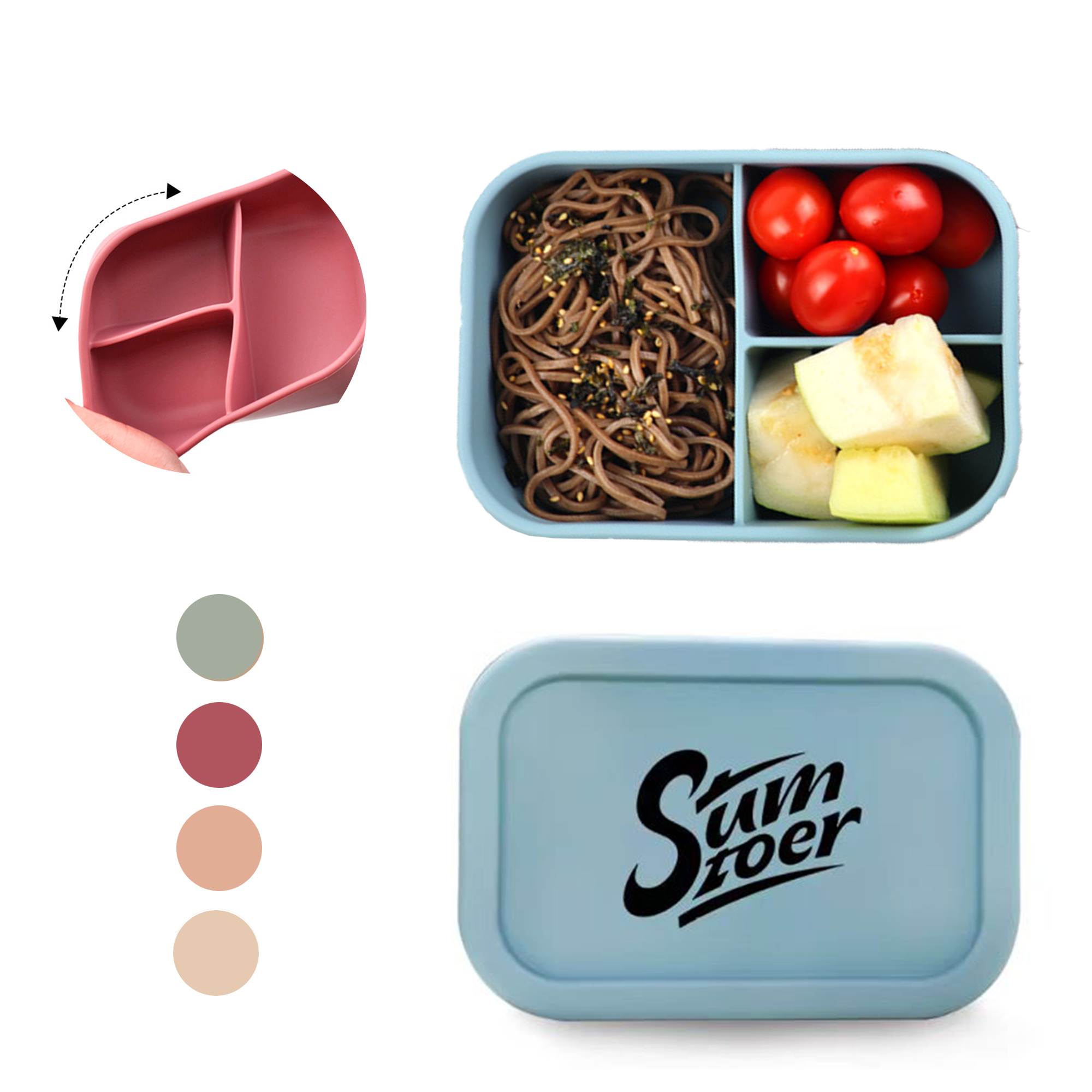 Bento Lunch Box Made of Silicone 2
