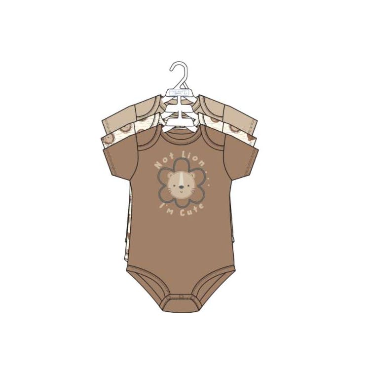 3pk Boy's Short Sleeve Creepers Size 0-9M 3