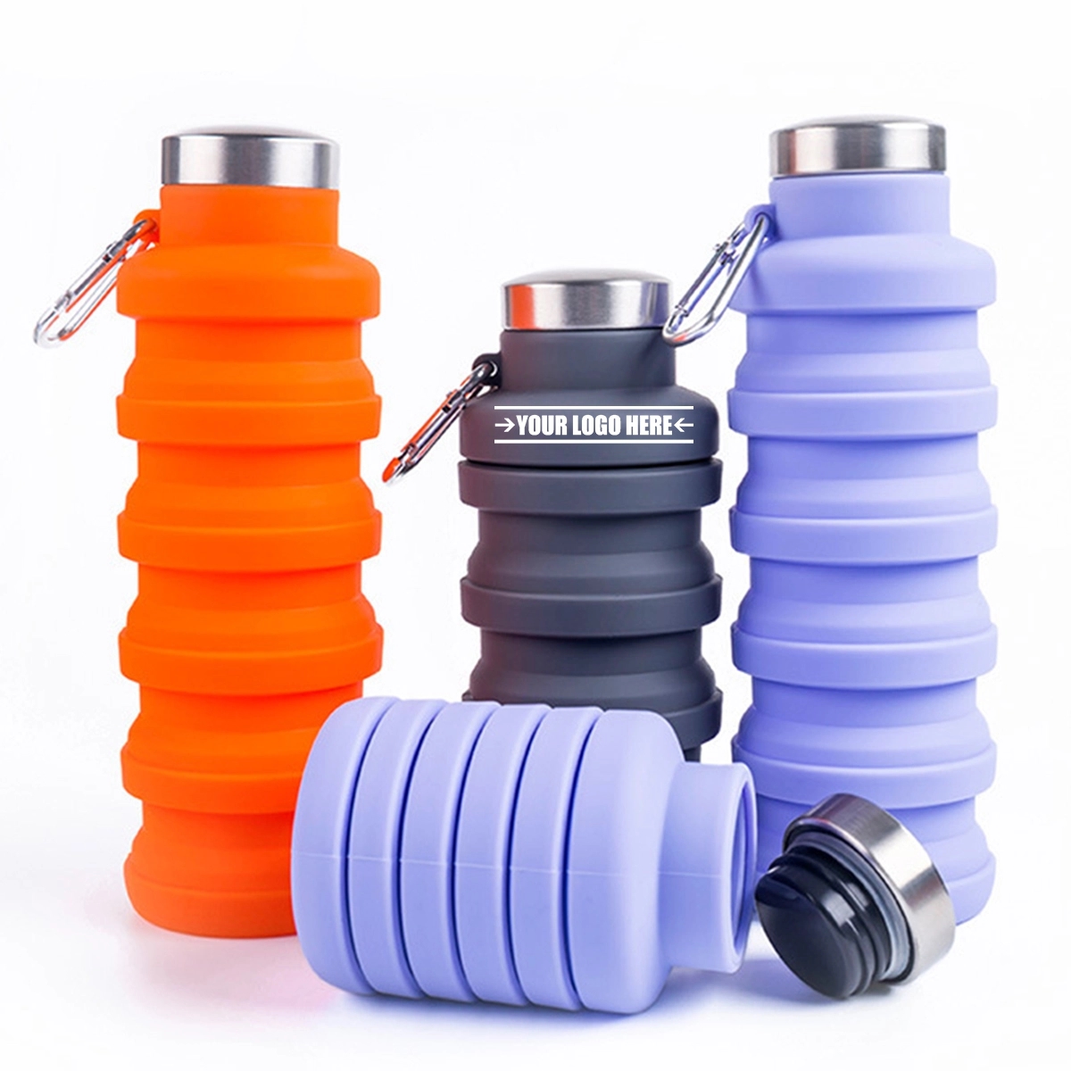 Collapsible Foldable Silicone Water Bottle