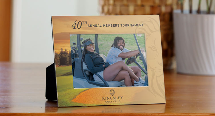 Printed mat board frame