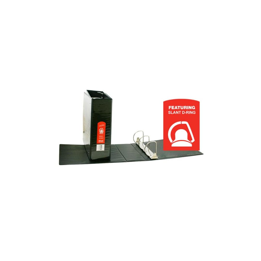 3" Slant-D Ring View Binders - Black 2 Pockets 3