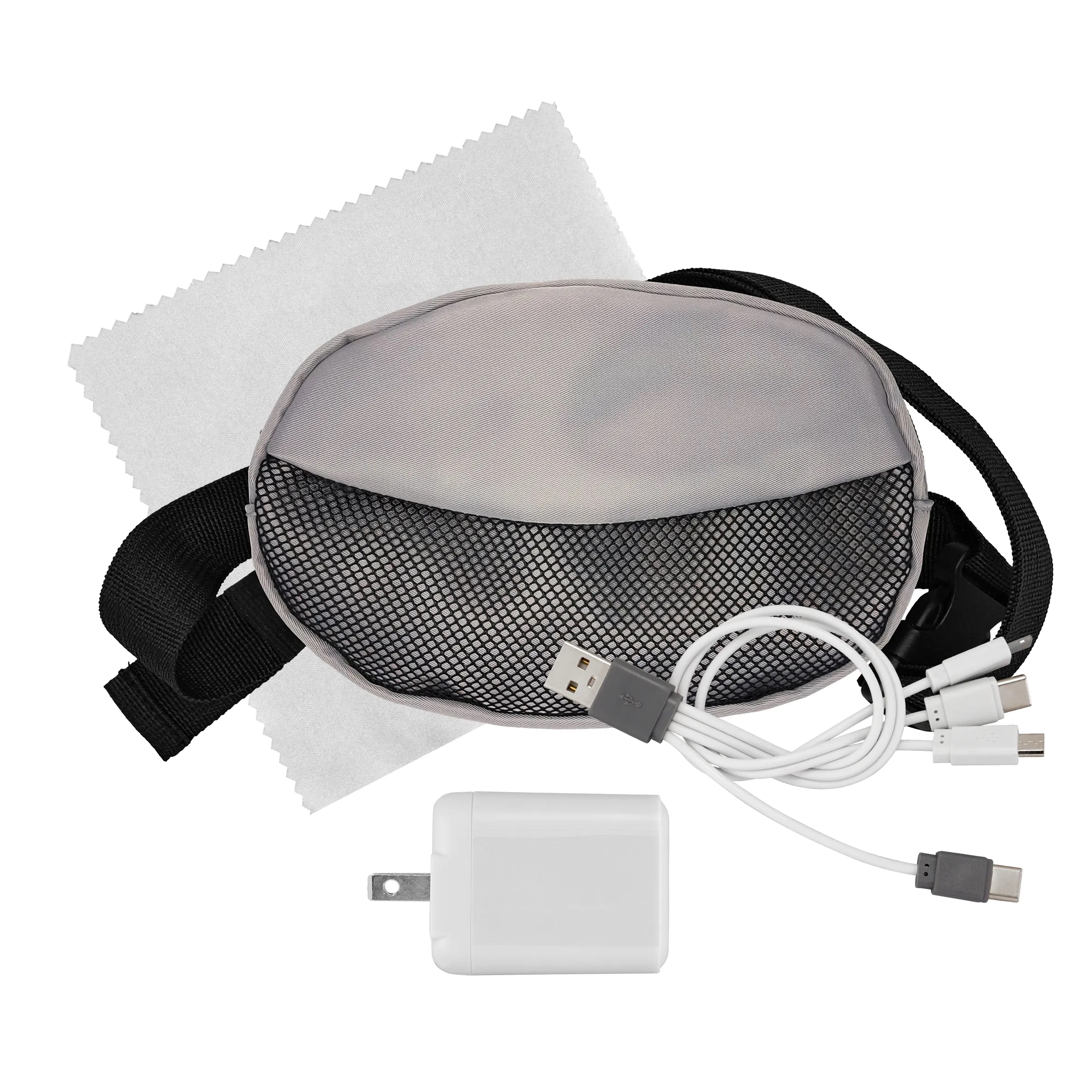 Sporty Fast Charger, Cable & Cloth Fanny Pack Set 2