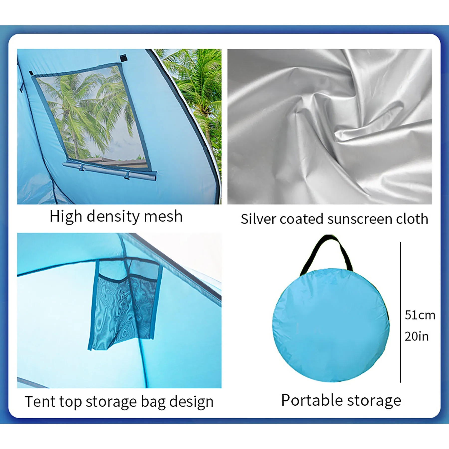 Portable Pop Up Beach Tent 31