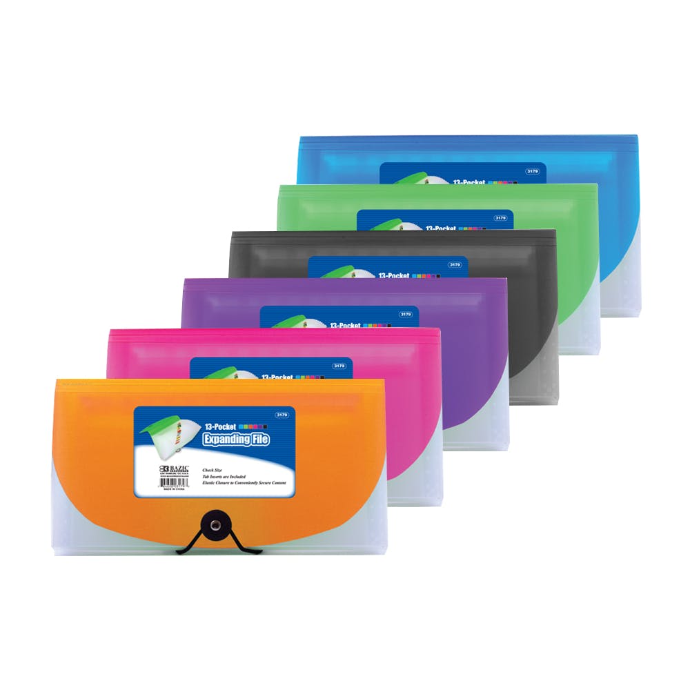 Expanding Files - 13-Pocket Check Size Poly 2
