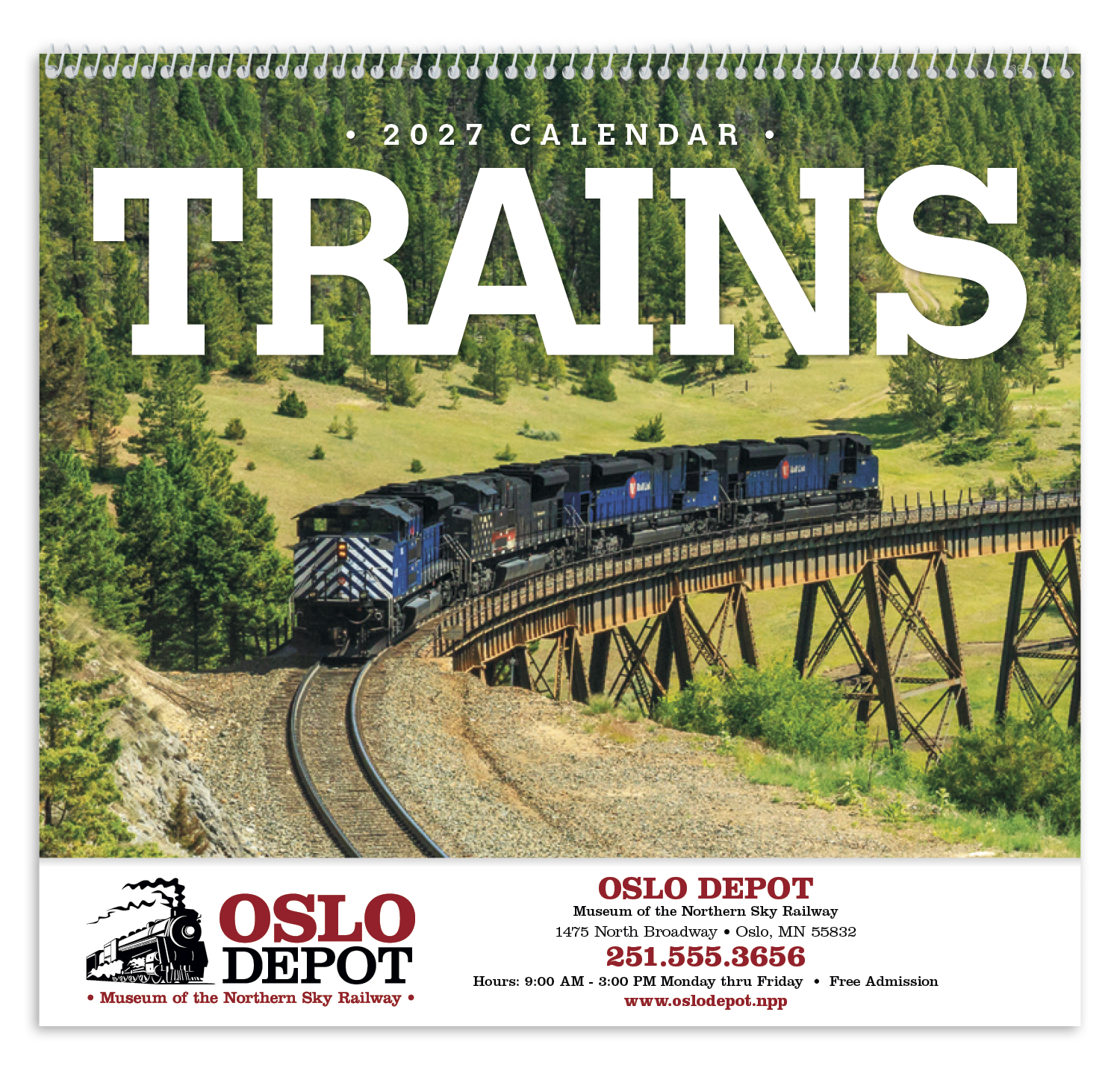 Triumph Calendars Trains Calendar