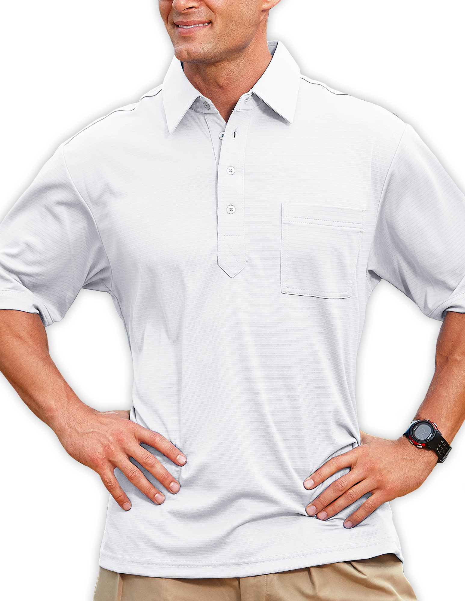 Men's Members Only Ottoman Solid Polo Shirt 15