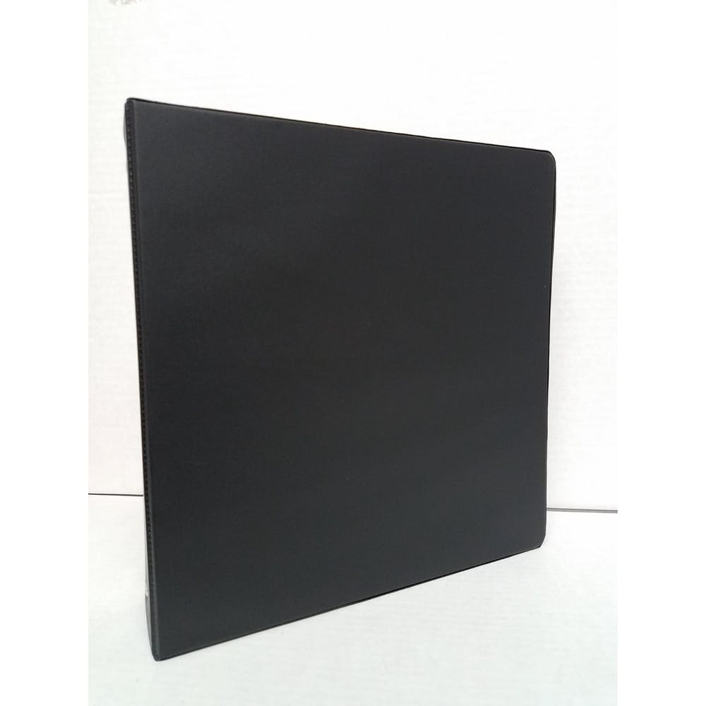 2" 3-Ring Binders - Black 2 Pockets 3