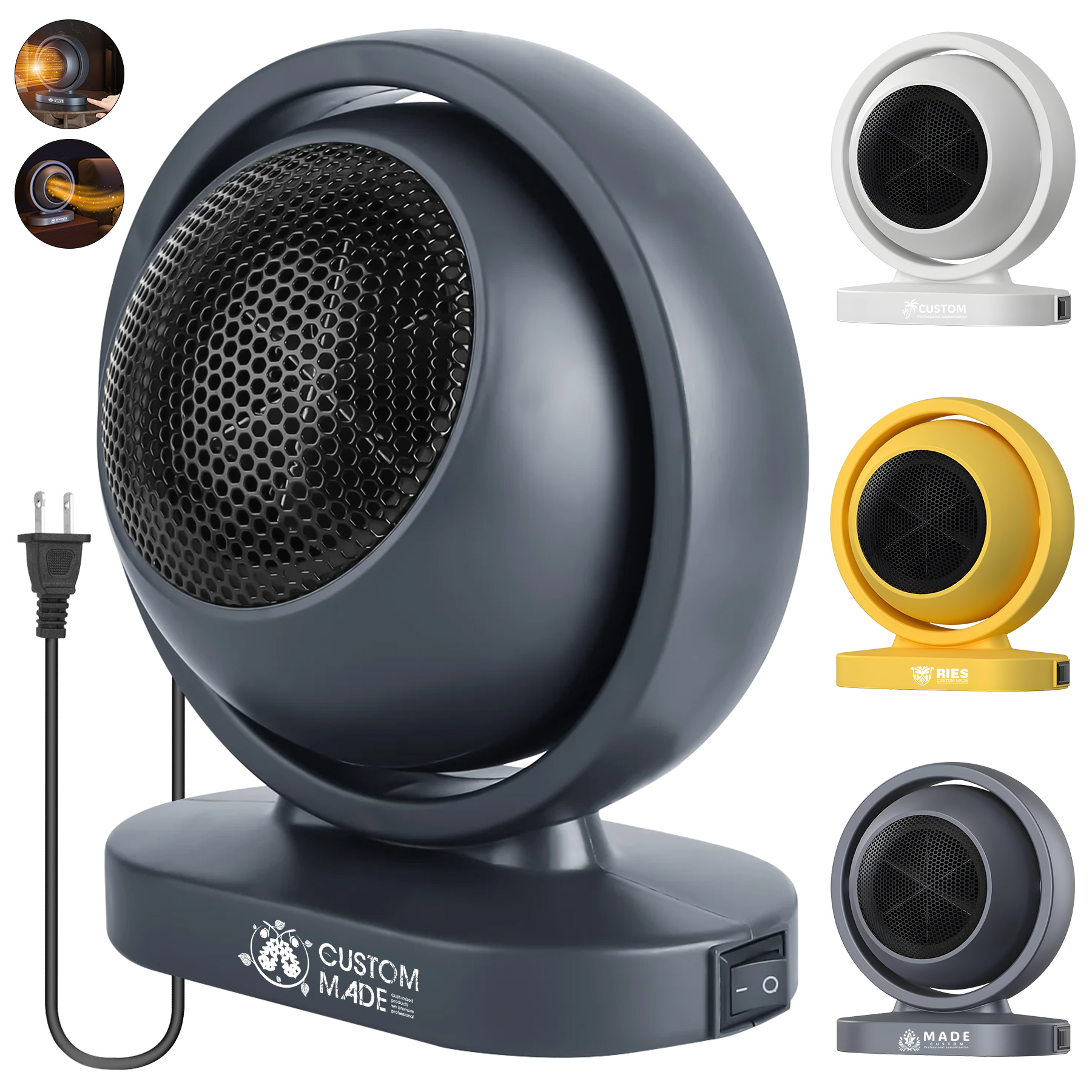 Plug-In Mini Portable Office Desk Space Heater 2