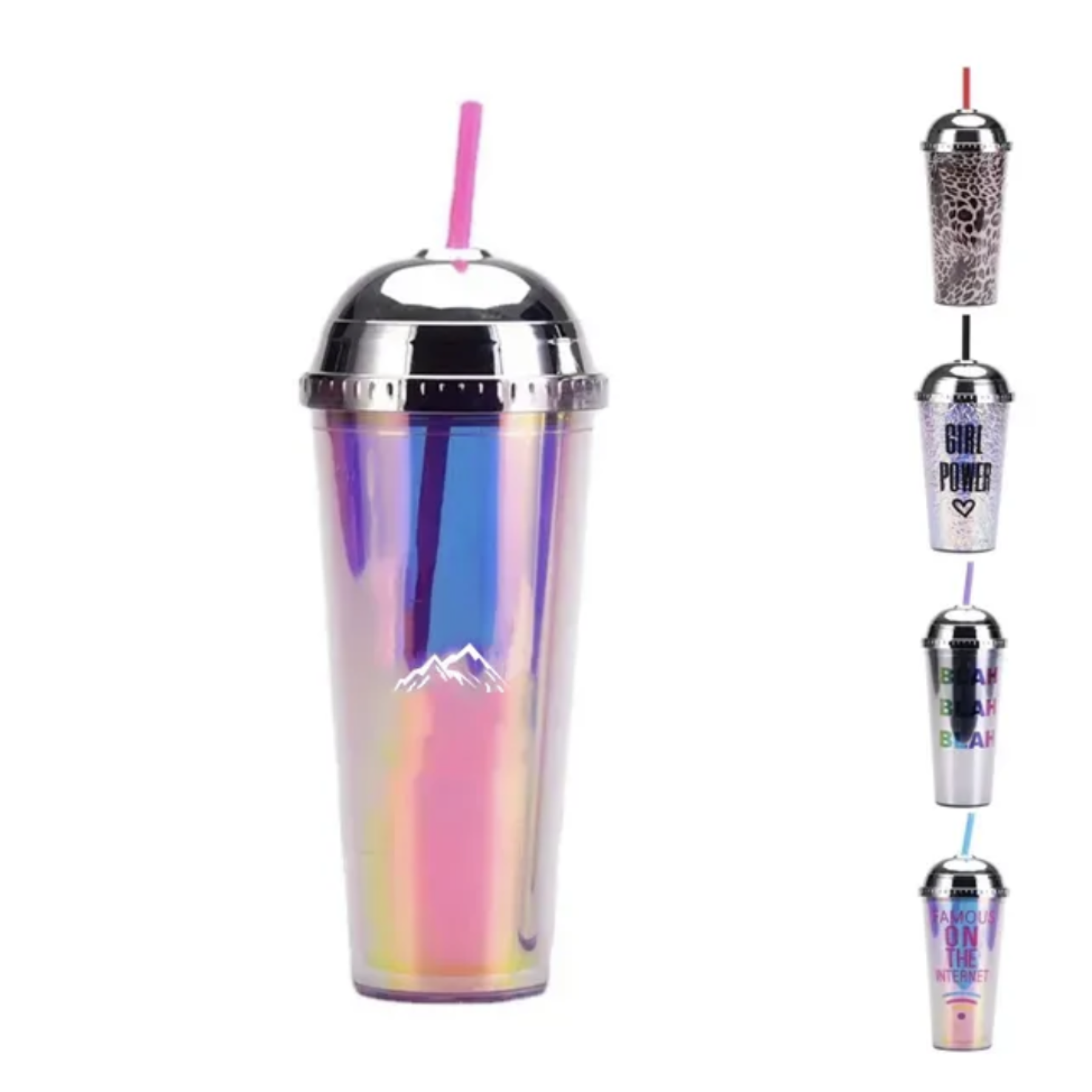 Glitter Plastic Tumbler