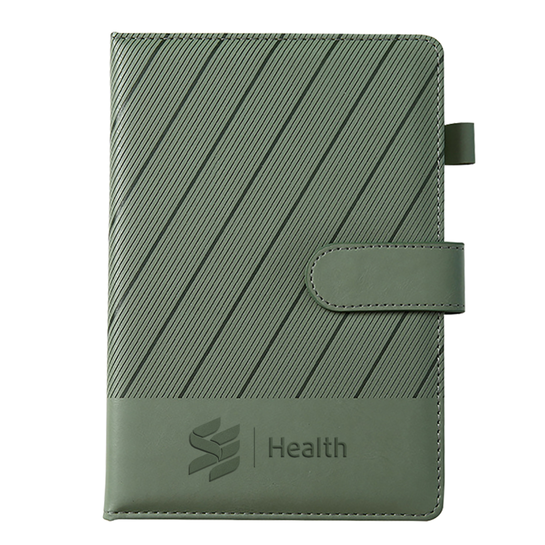 Custom Rippled Leatherette Journal - 5.7"w x 8.25"h