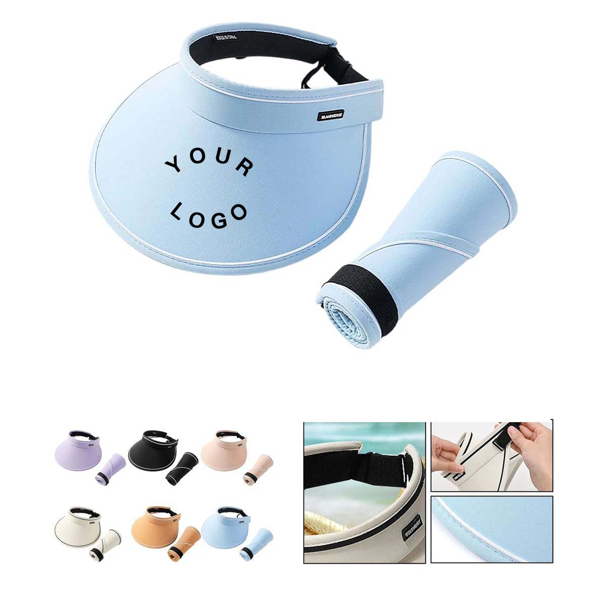 Wide Brim Sun Visor Hat with UV Protection