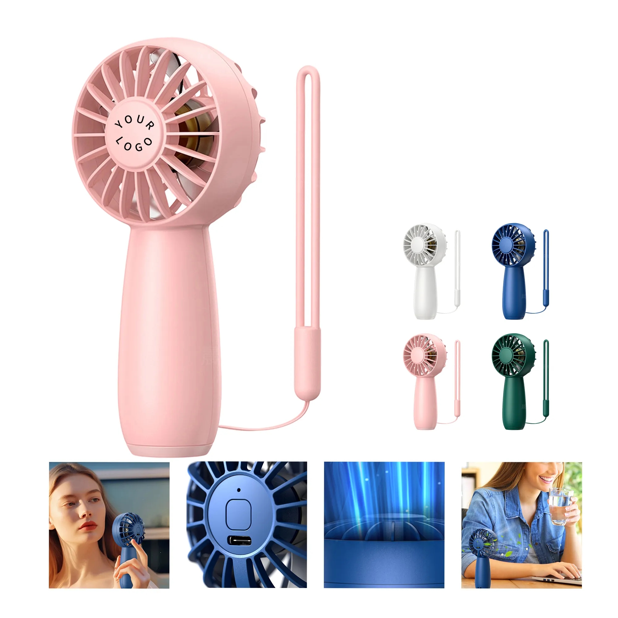Mini Handheld Fan with Type-C Charging