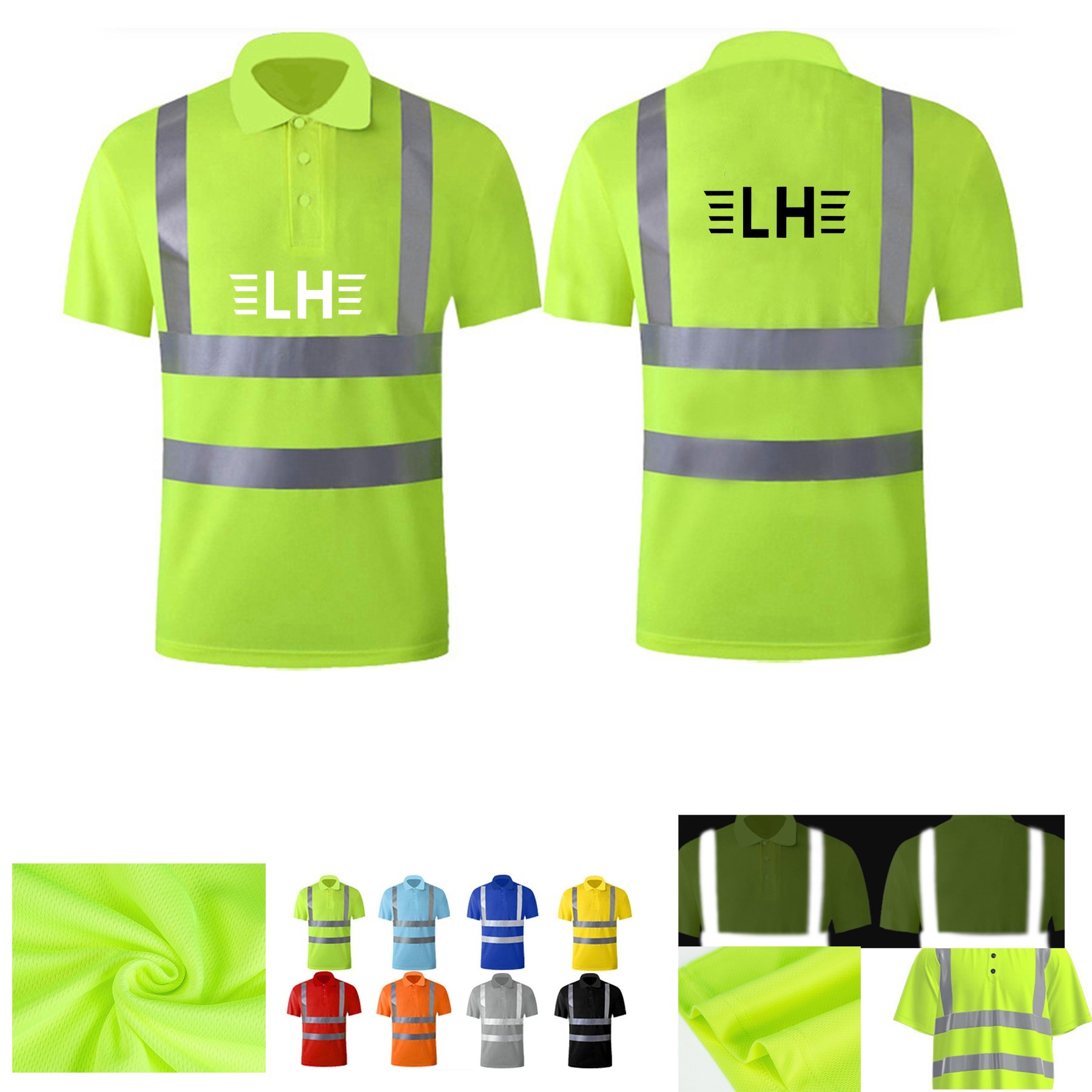 Breathable Reflective High Visibility Safety Work Shirt