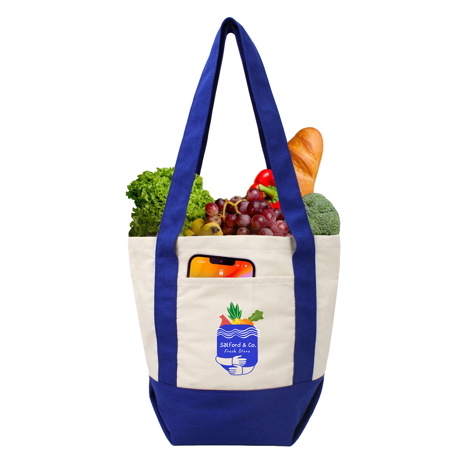 10 Oz Mini Cotton Canvas Boat Tote 7