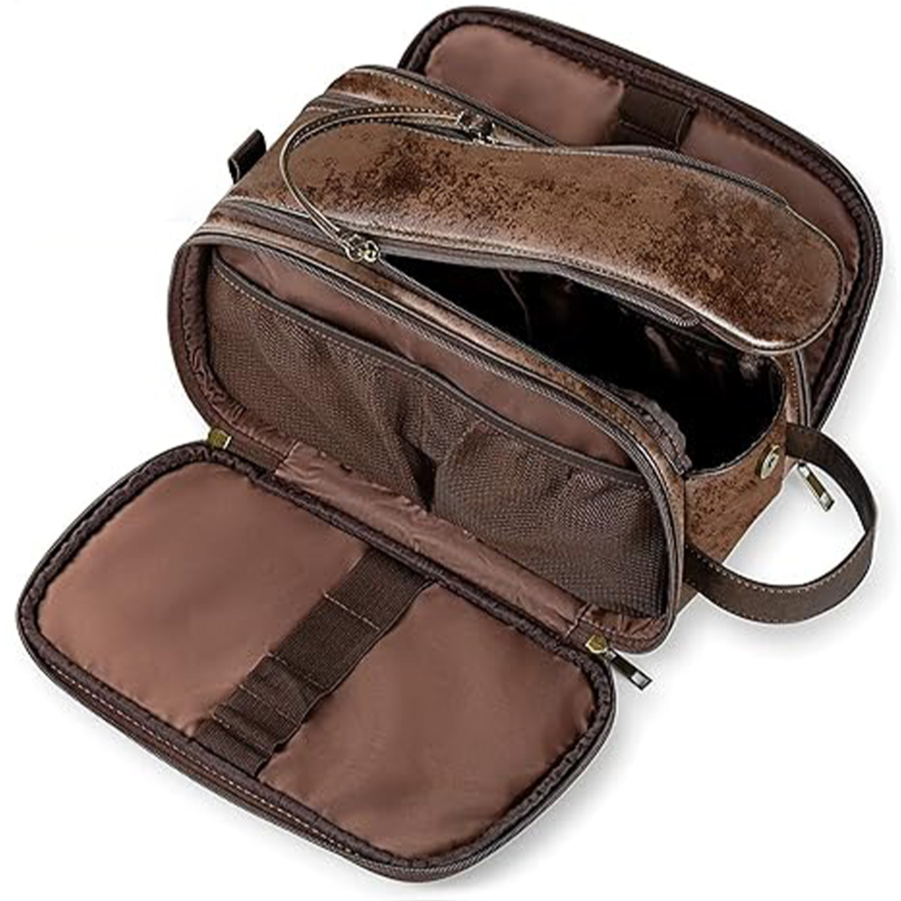 Men's Leather Storage Toiletry Bag 24