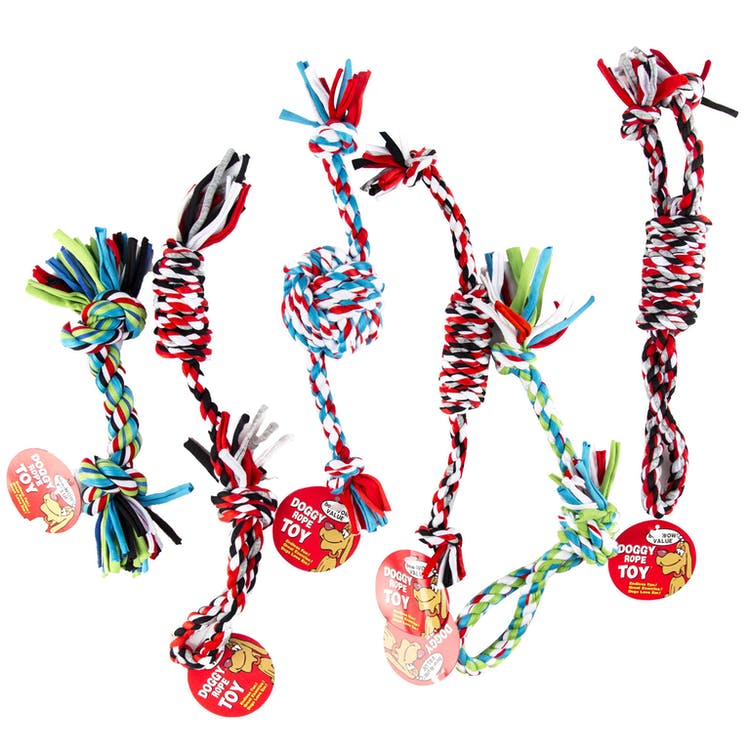 Dog Rope Chew Toys - 6 Assorted Styles 3