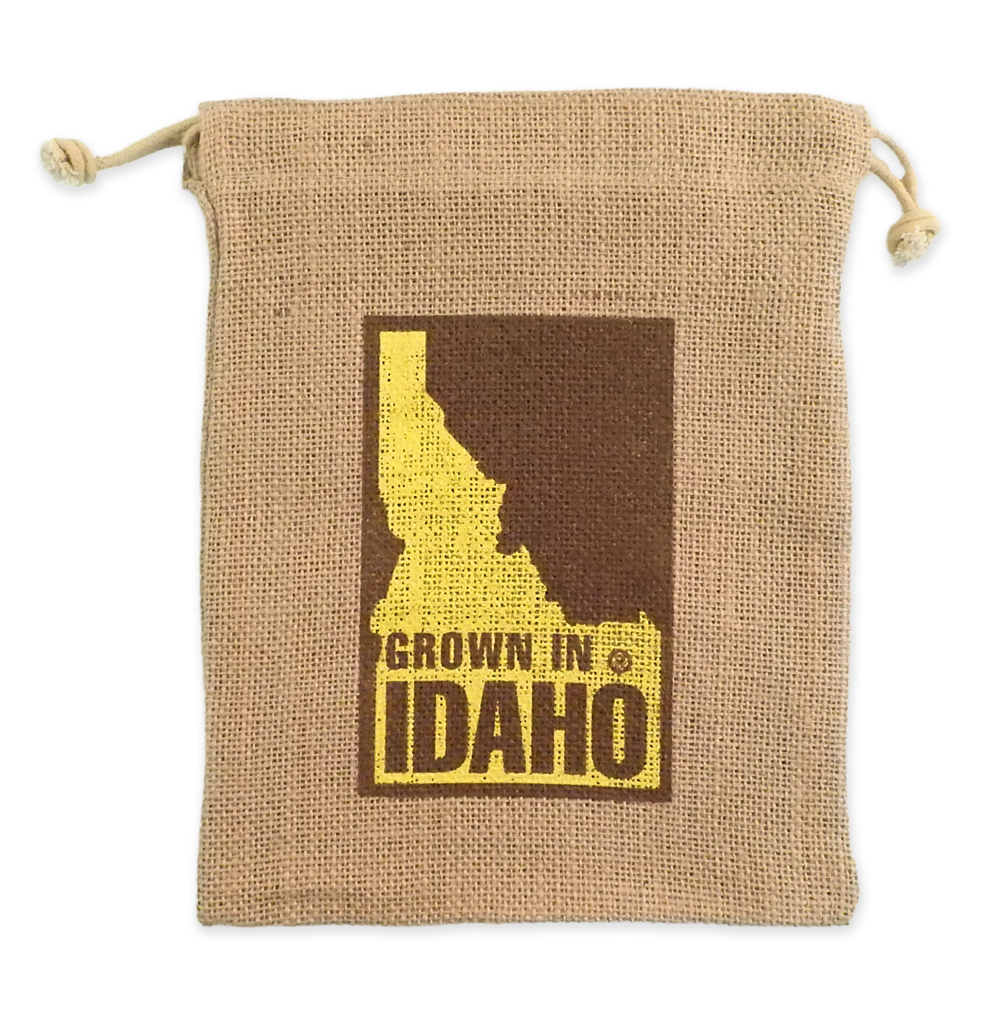 Colored Jute/ Burlap Drawstring Bag 8x10"