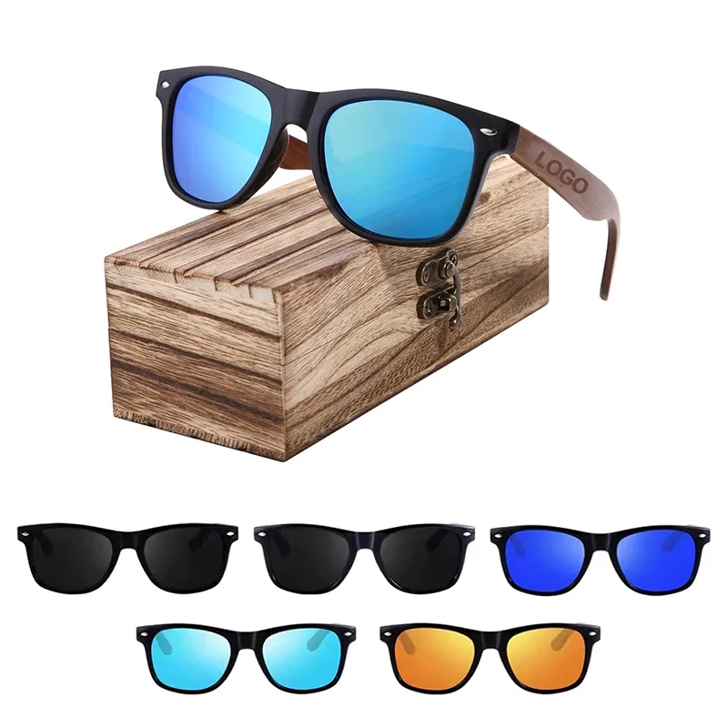 Polarized Wooden Sunglasses Set
