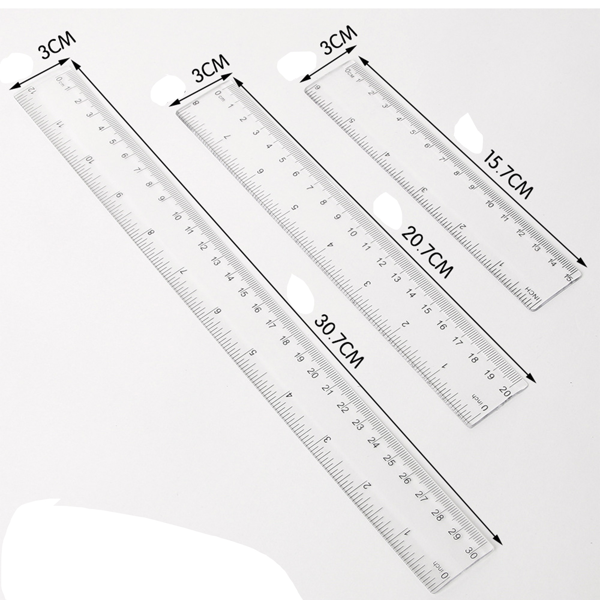 Transparent Measuring Tool Ruler 3