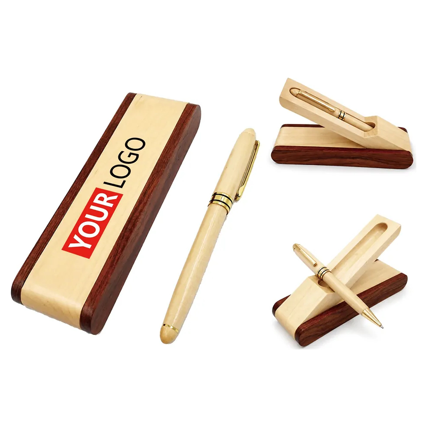 Wood Pen With Case