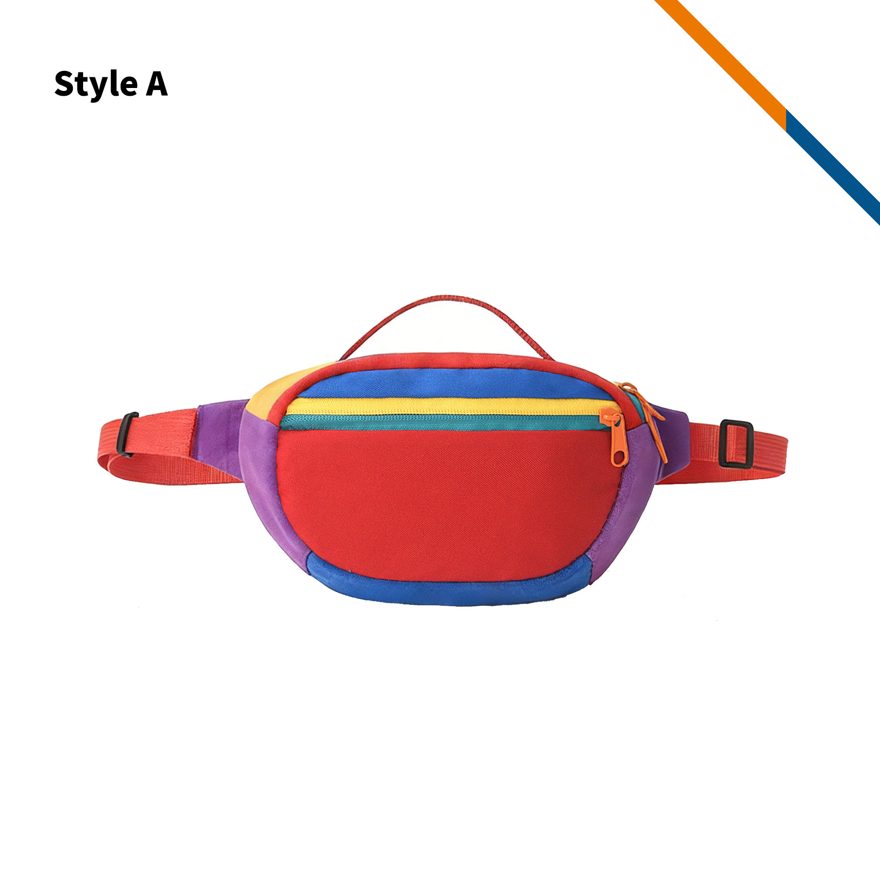 HipSack Polyester Color Block Fanny Pack 10
