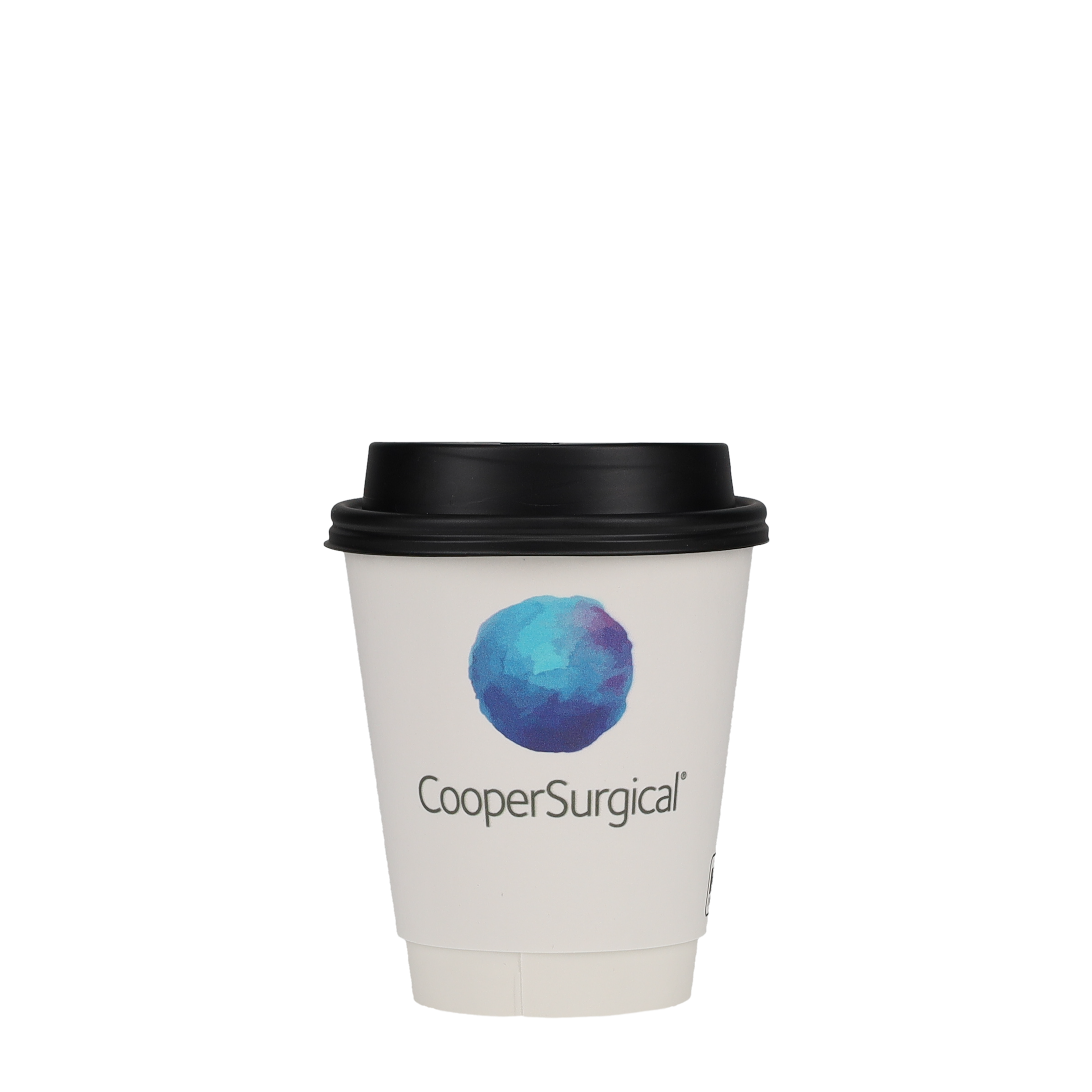 8 oz Paper Cup Insulated Domed Lid Black 5