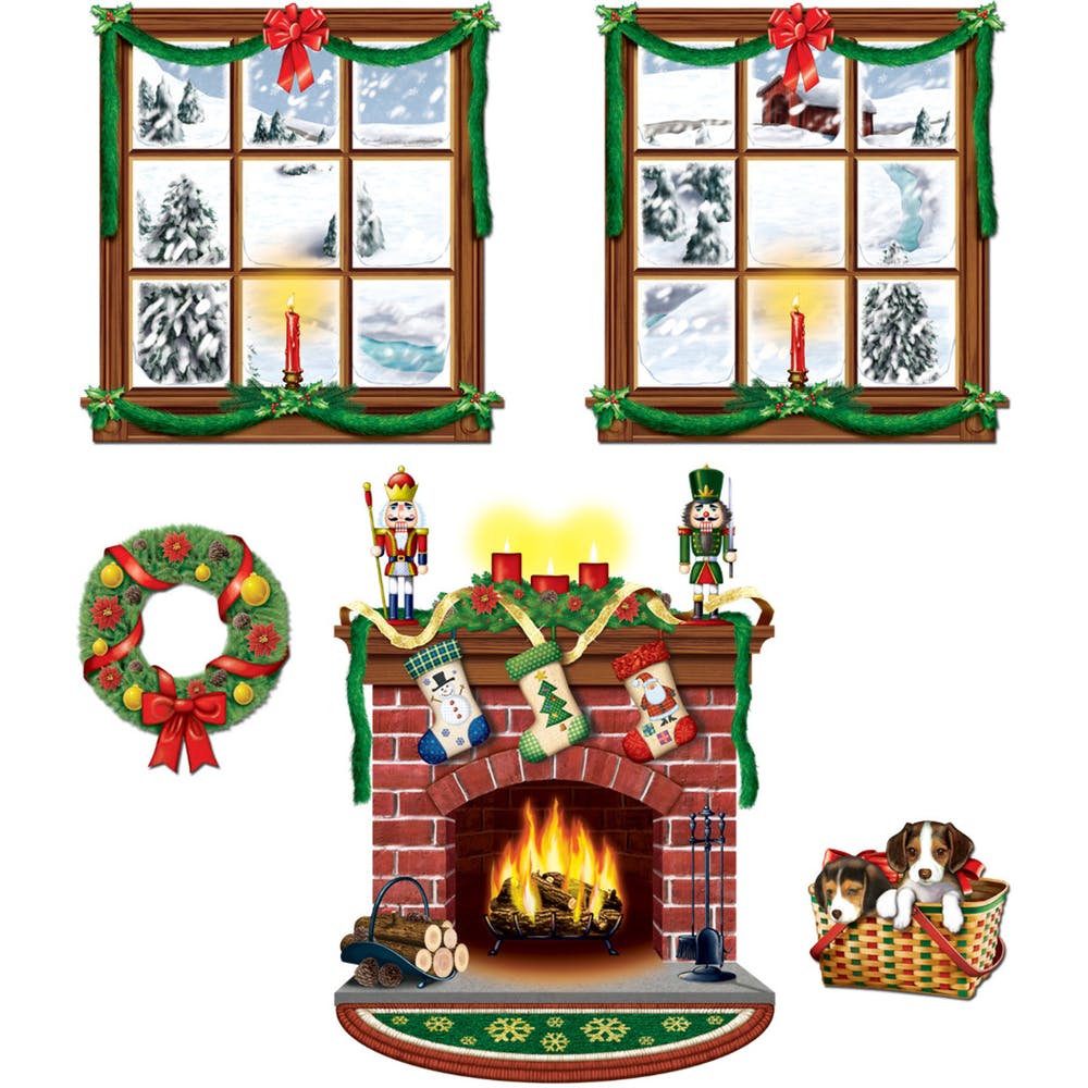 Indoor Christmas Prop Sets - 5 Piece 15-49" 3